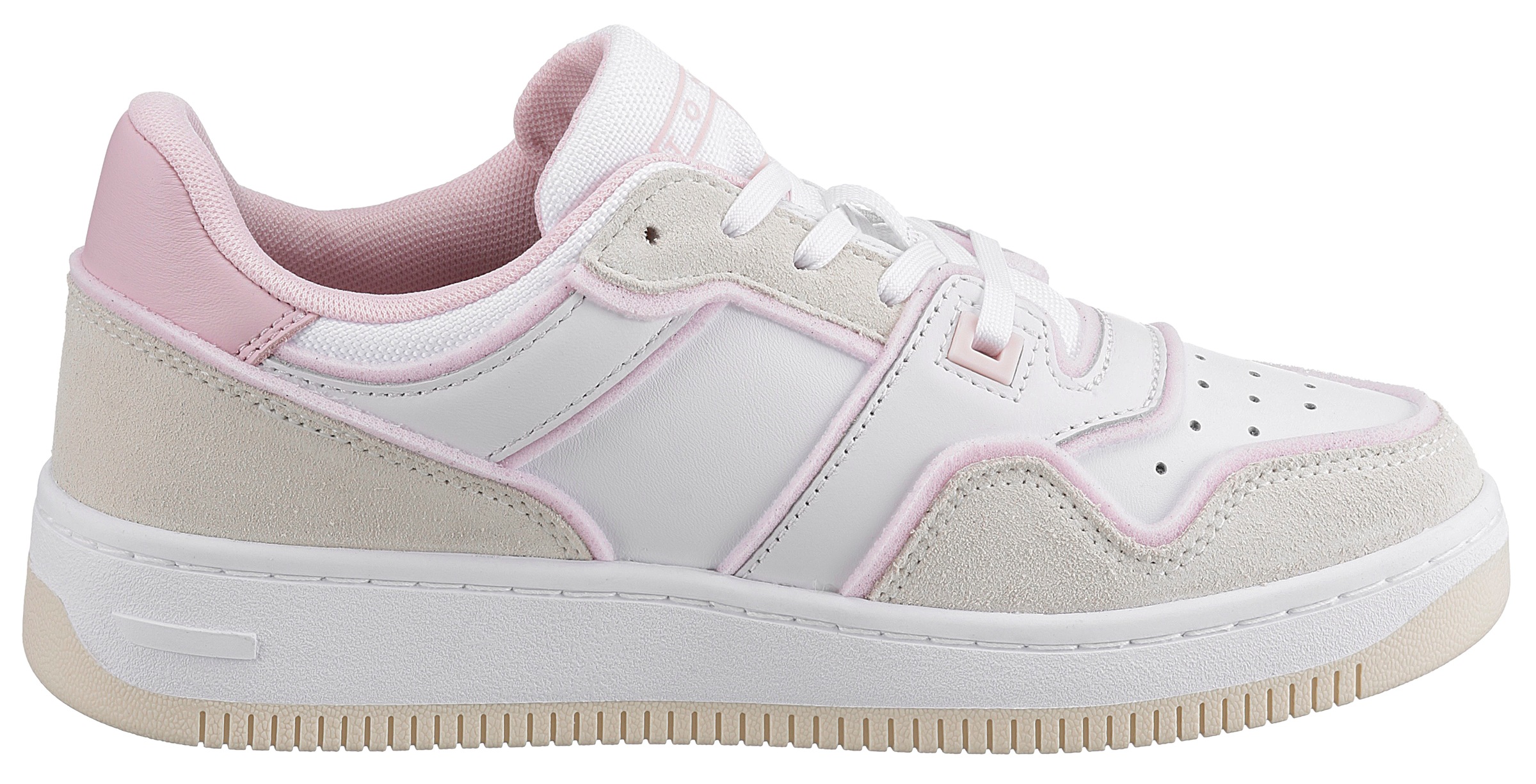 Tommy Jeans Keilsneaker »TOMMY JEANS DECON BASKET LOW CUT« mit Lochung vorne und Logoschriftzug GU11188