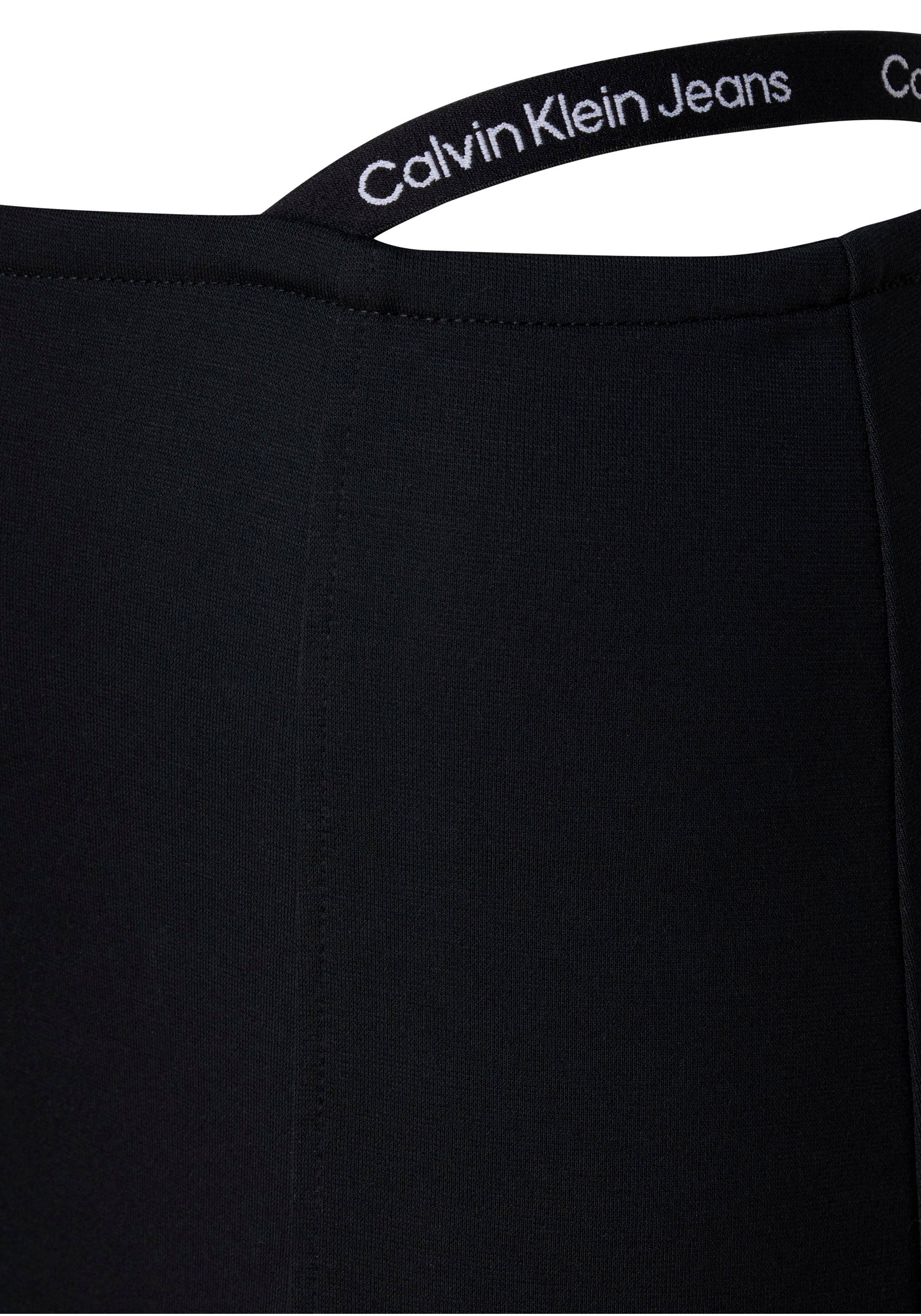 Calvin Klein Jeans Jerseyrock | mit MILANO Klein bestellen Logo-Straps BAUR LONG SLEEVE«, »LOGO STRAPS Calvin
