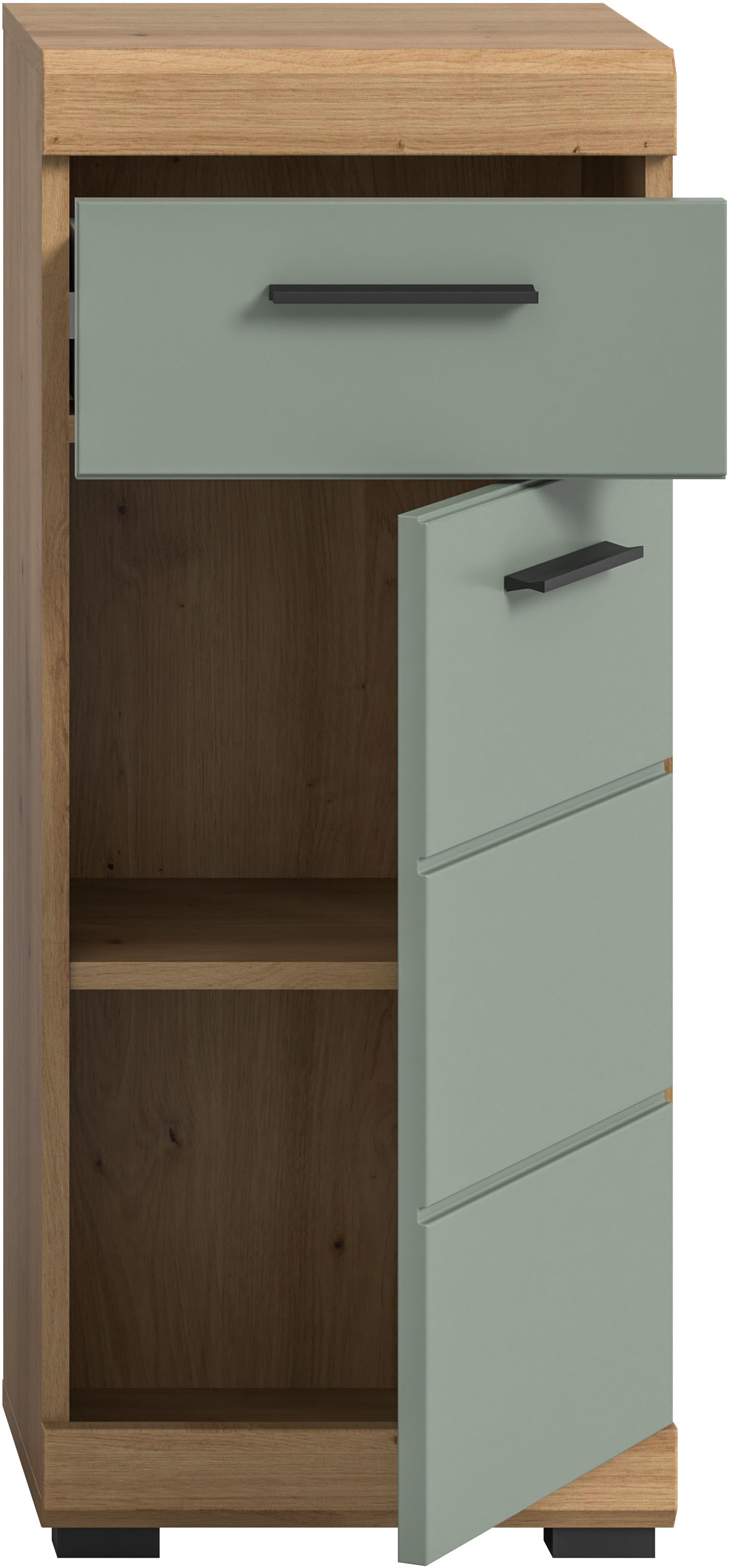 INOSIGN Unterschrank »Siena, Breite 37cm, 1 Tür, 1 Schubkasten, 2 Fächer, MDF-Front«, (1 St.), in verschiedenen Farben erhältlich, Badmöbel, Badschrank, Kommode, Bad