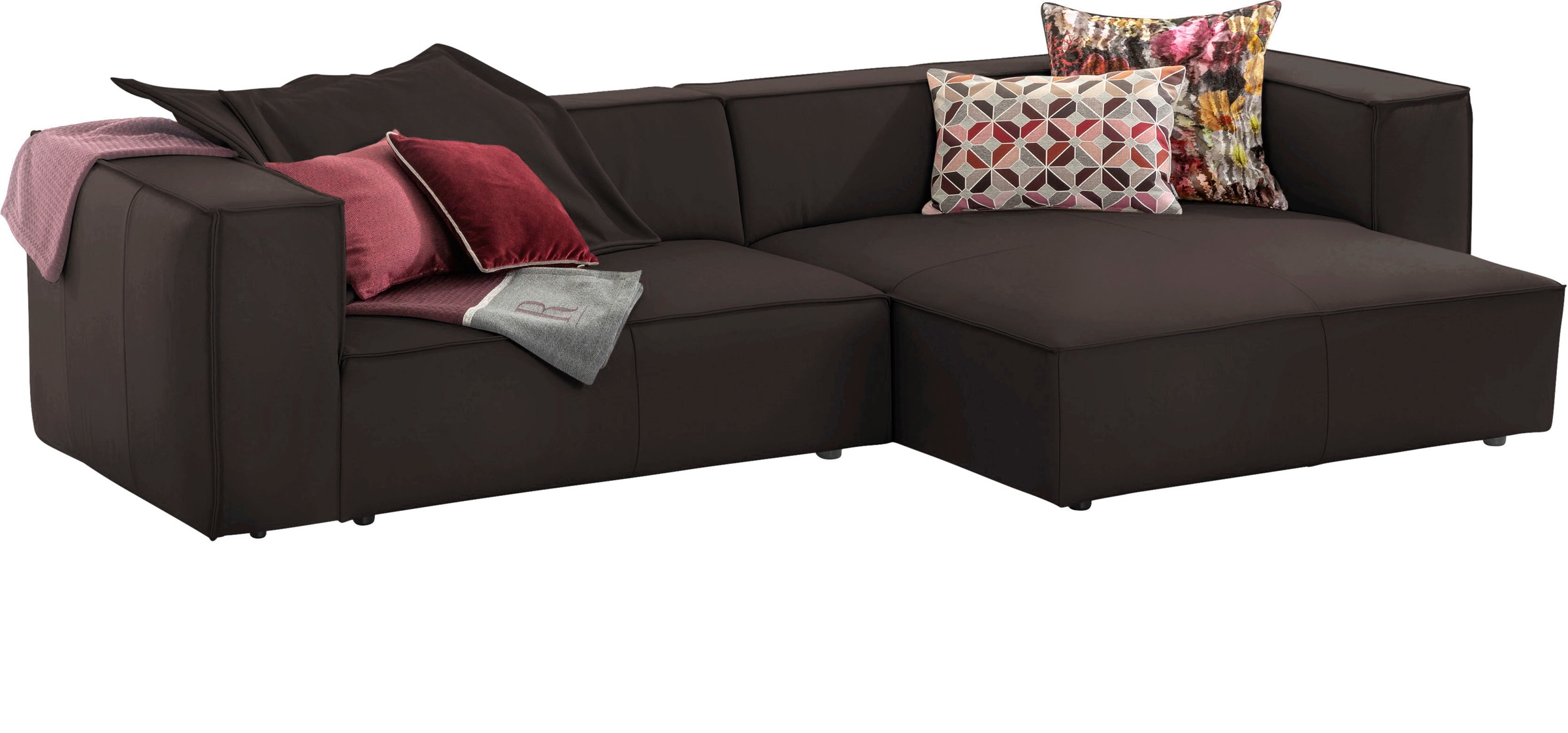 W.SCHILLIG Ecksofa "around-the-block" inklusive Hocker, mit eleganter Biese günstig online kaufen
