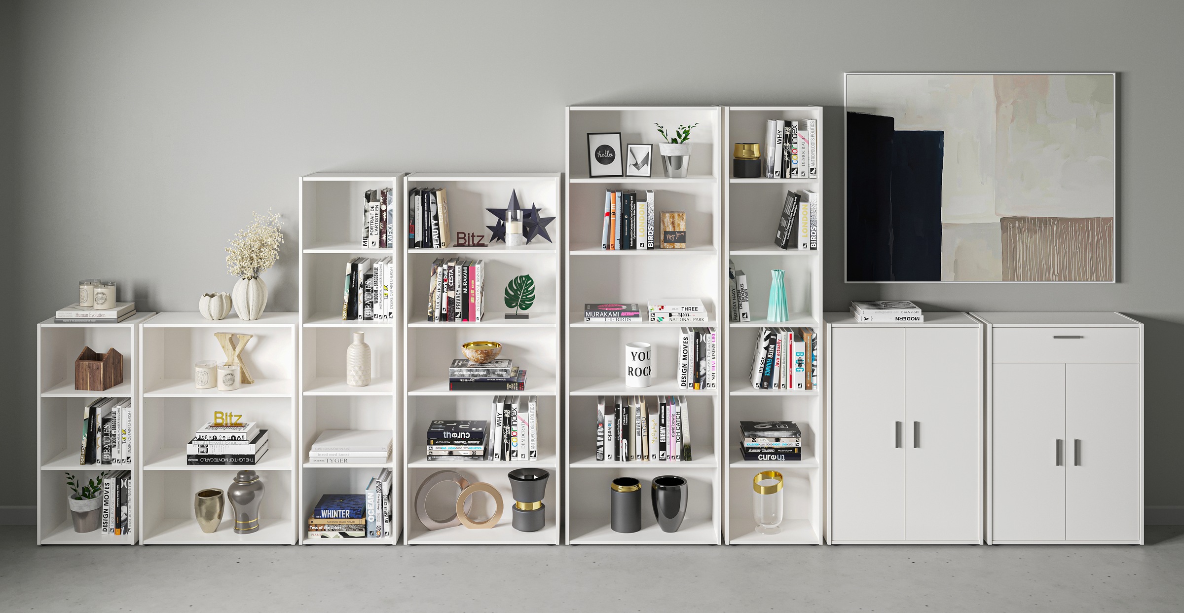 FMD Mehrzweckschrank "Bitz" mit variabel einsetzbaren Einlegeböden, mit wec günstig online kaufen