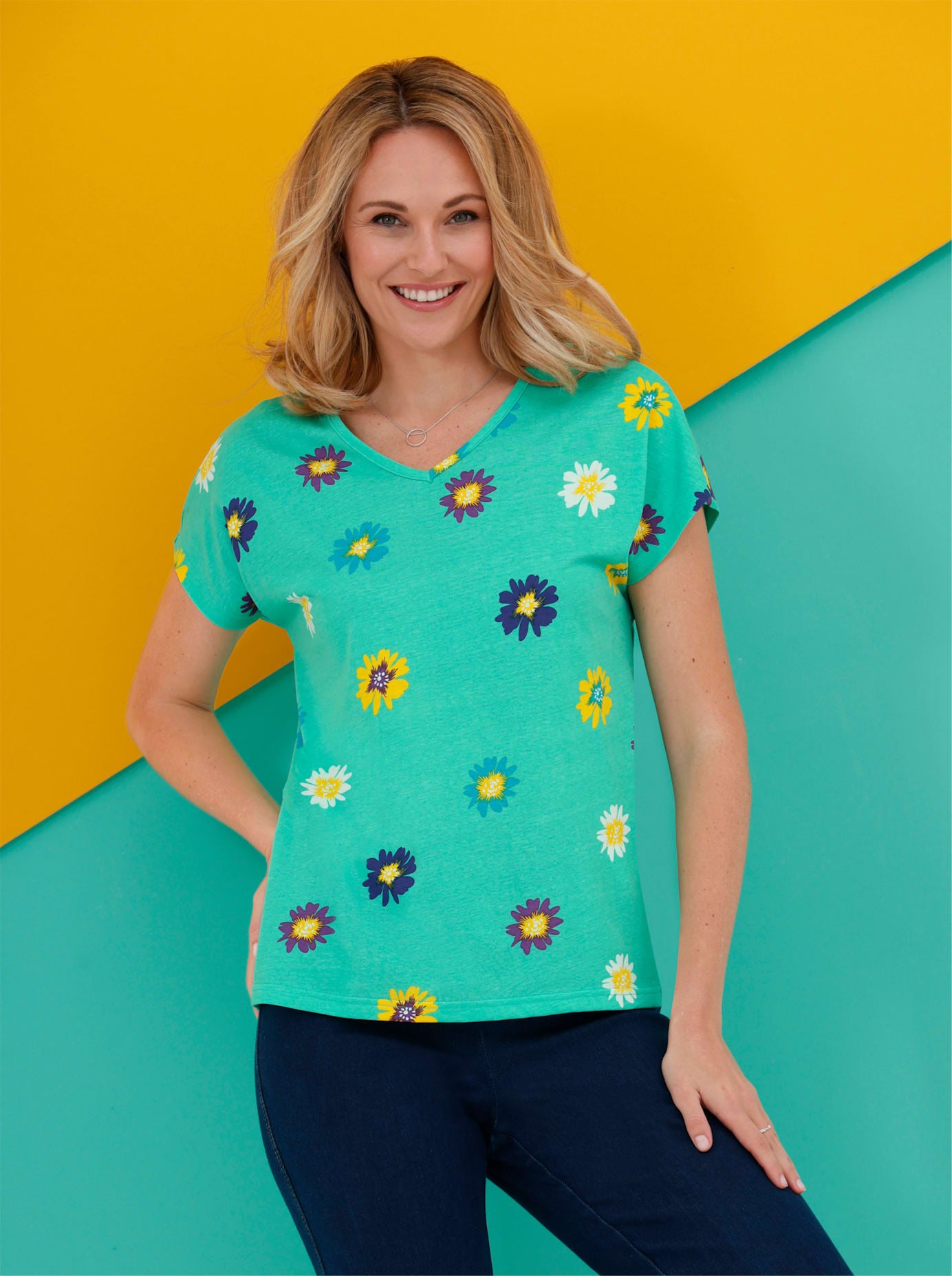 Classic Basics Kurzarmshirt "V-Shirt", 1 Stk. günstig online kaufen