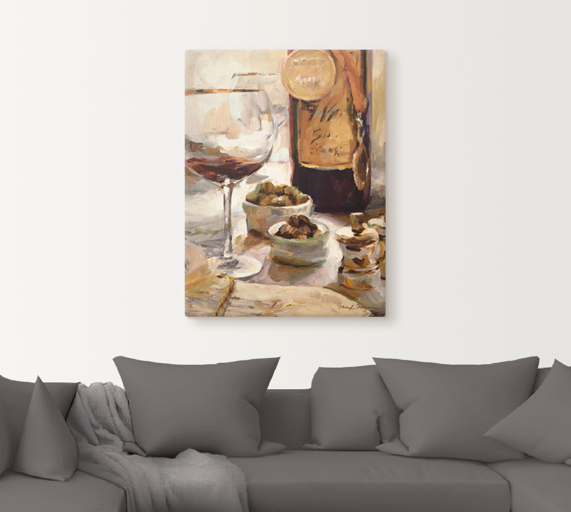 Artland Wandbild »Ausgezeichneter Wein«, Getränke, (1 St.), als Leinwandbild, Poster in verschied. Größen