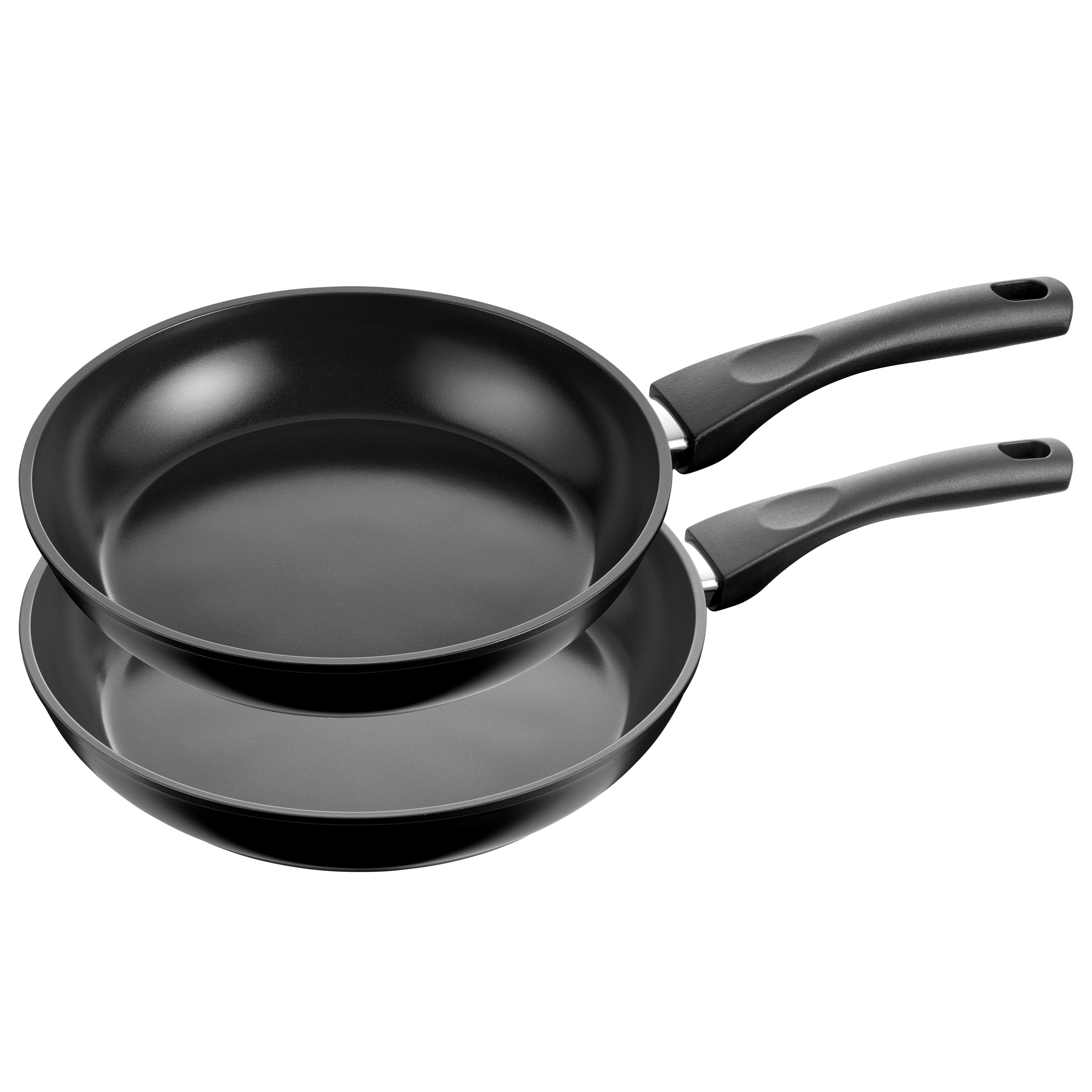 HENCKELS by ZWILLING Pfannen-Set "Sleek" Aluminium Set, Pfanne 24 cm und 28 cm, 2 tlg. Keramikbeschichtung, Soft-Touch-Griff, leicht, Induktionsgeeignet