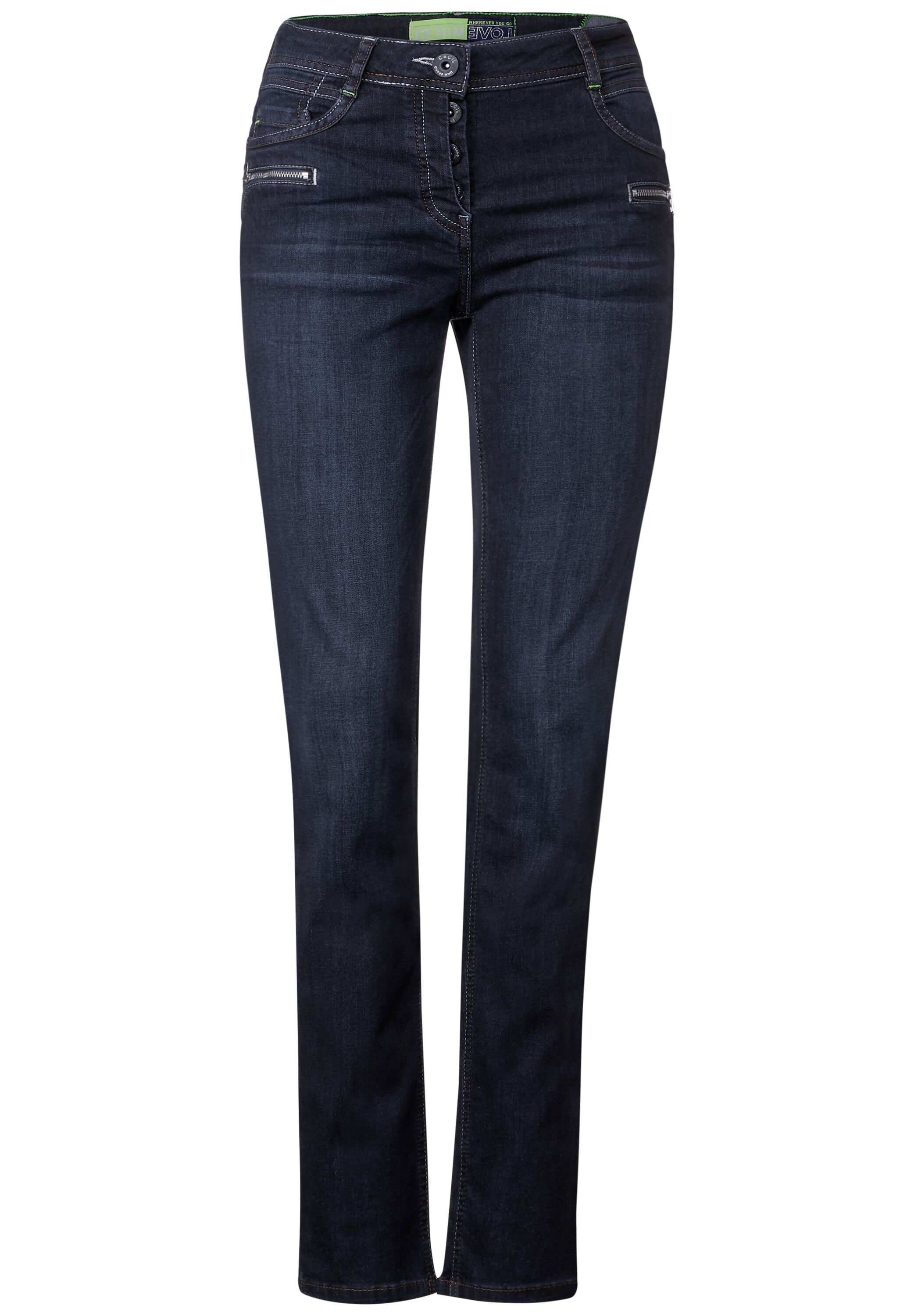 Cecil 5-Pocket-Jeans, mit Zipperdetails