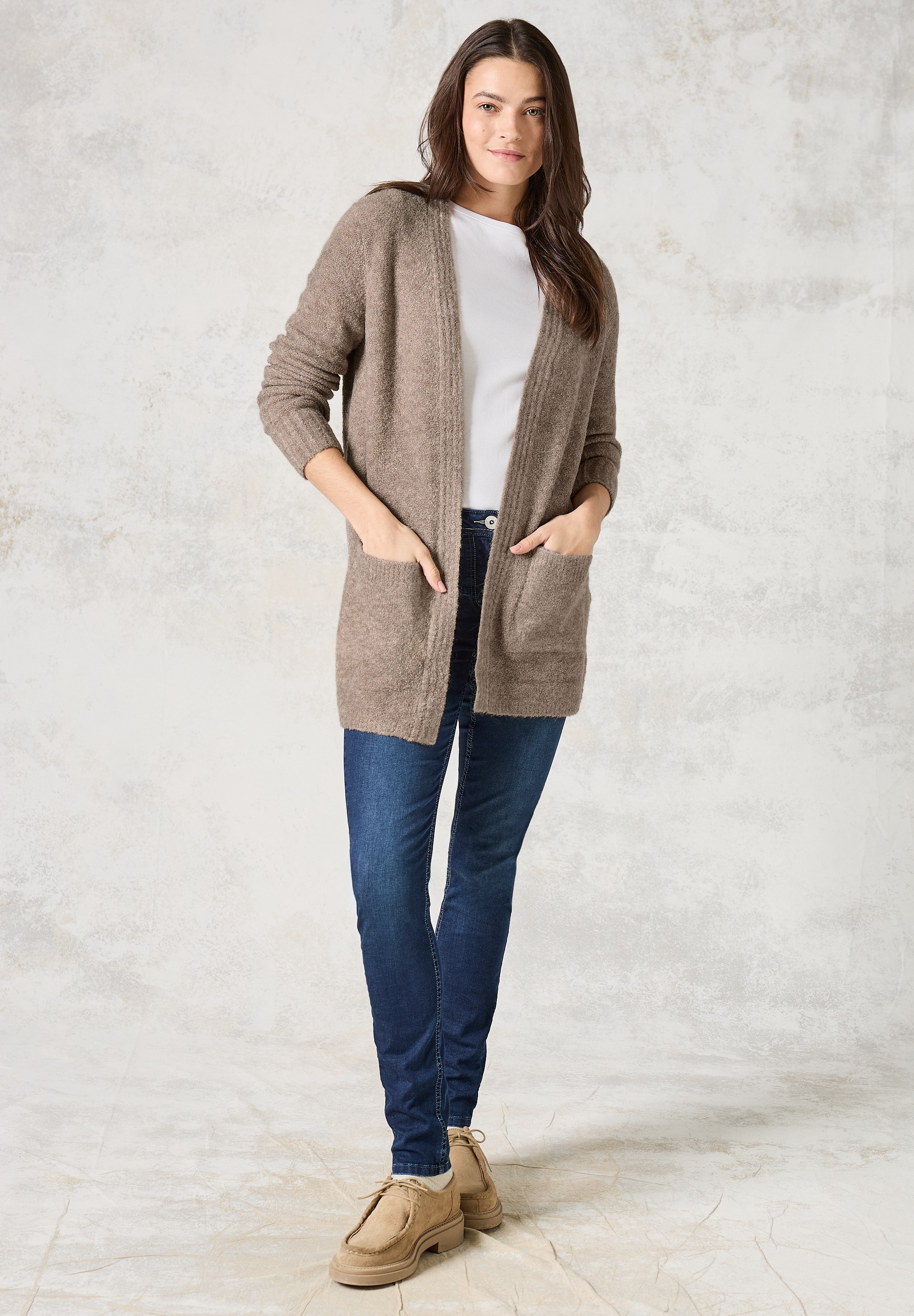 Cecil Cardigan, aus softem Materialmix