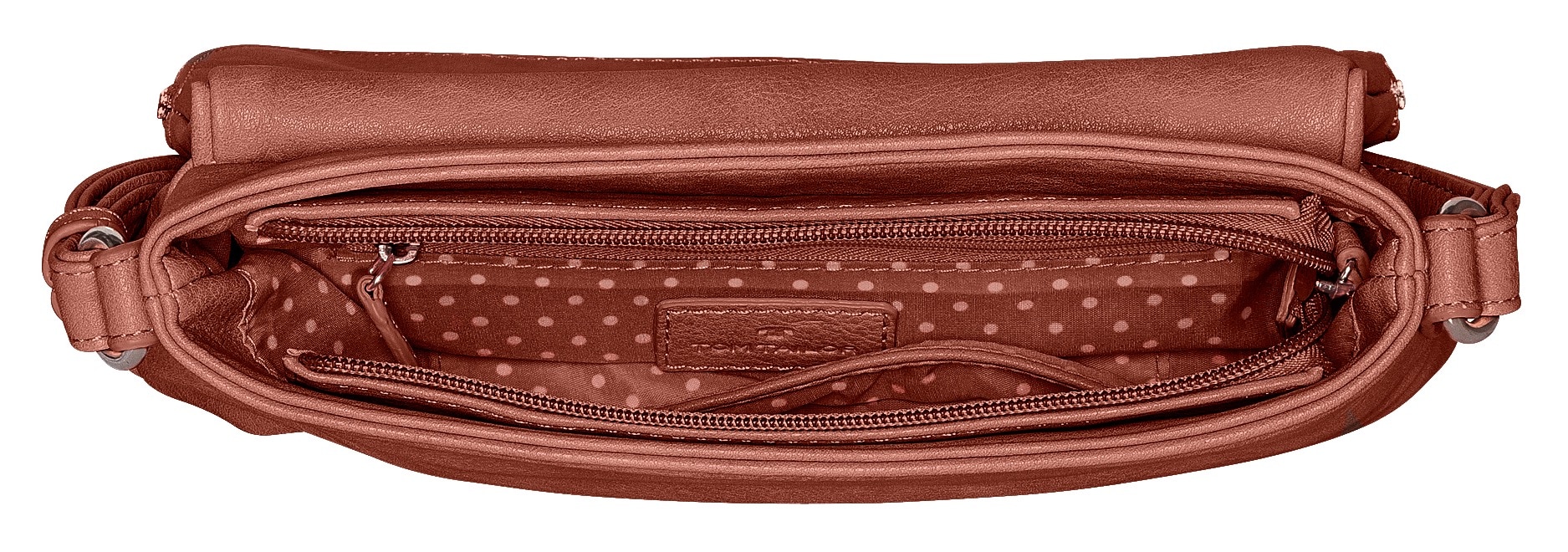 TOM TAILOR Umhängetasche »LARY«, Crossbody Bag mit modischen Quasten am Zipper