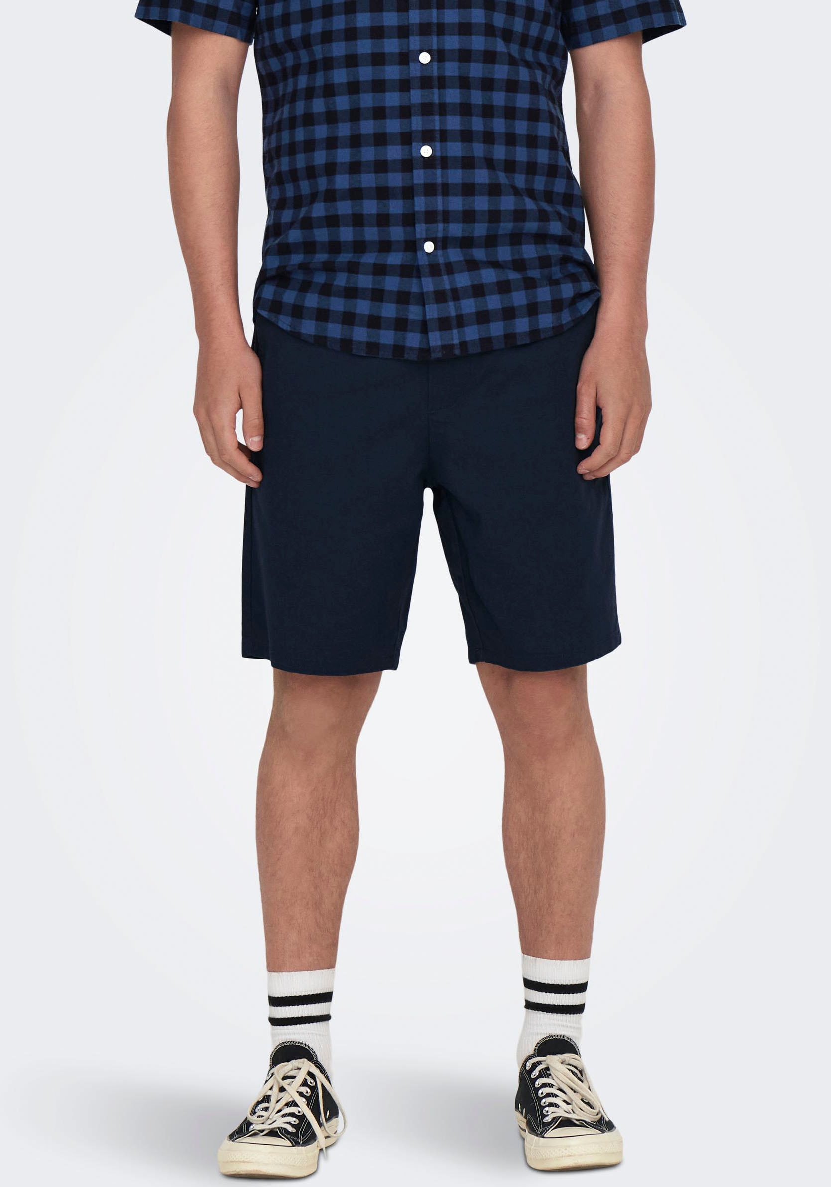 ONLY & SONS Shorts "ONSLINUS 0007 COT LIN SHORTS NOOS" günstig online kaufen