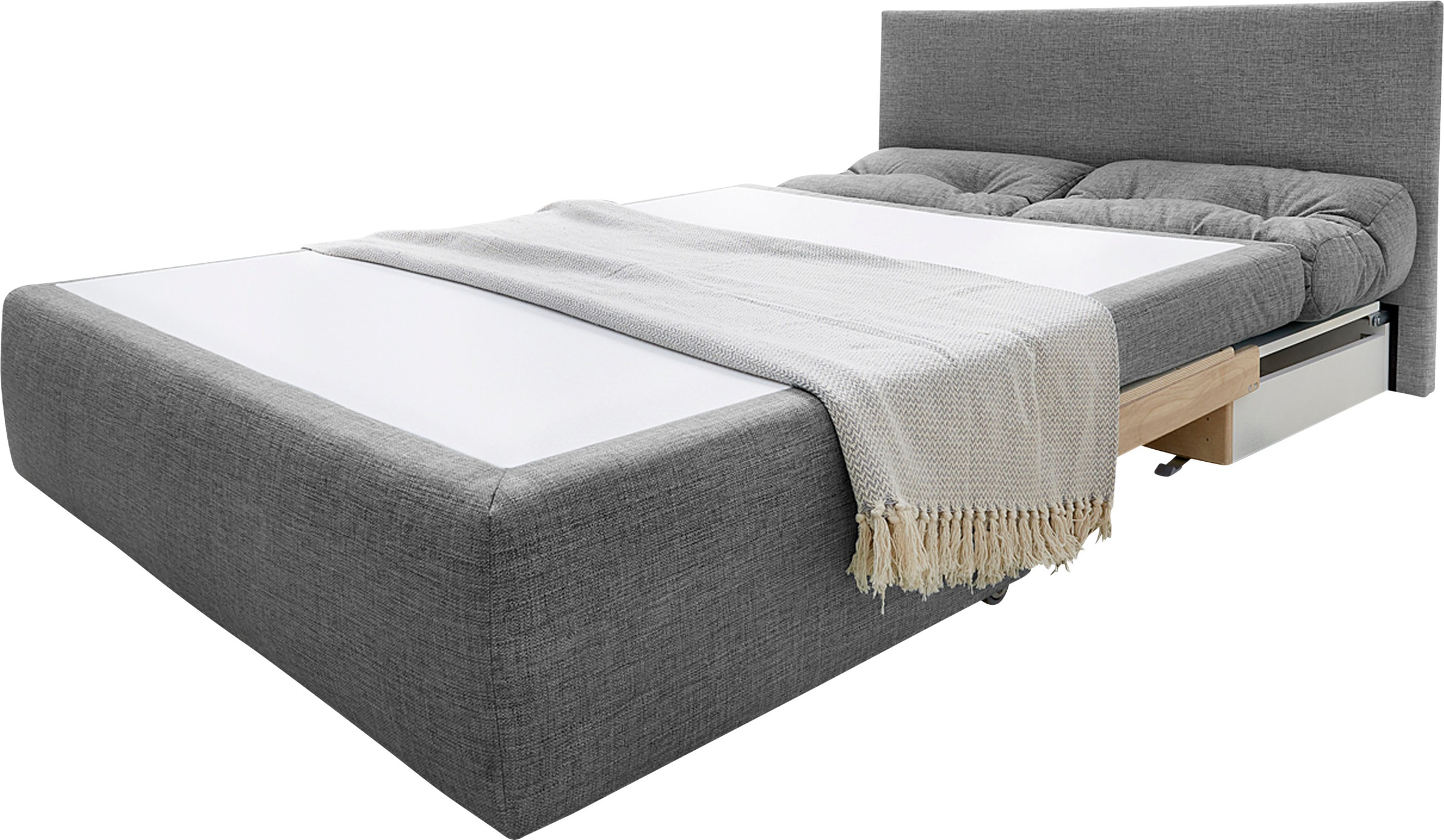 Thumbnail - Jockenhöfer Gruppe Schlafsofa "Torben, B: 130 cm, Liegefl. 126x191 cm" mit Bettfunktion, Bettkasten & Rückenkissen