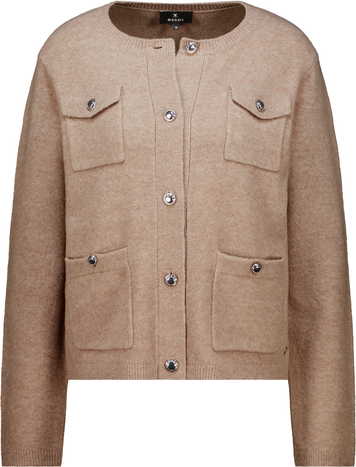 Monari Strickjacke Regular fit mit aufgesetzten Taschen
