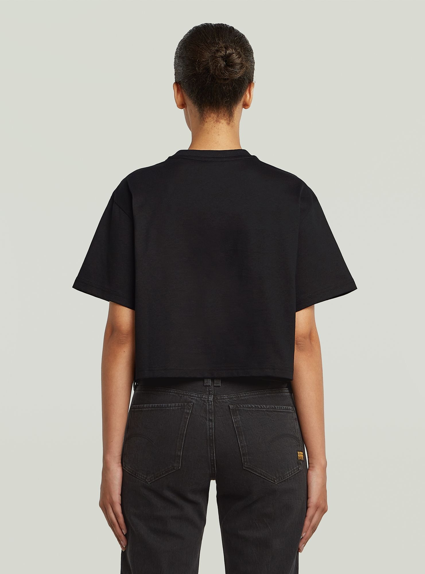 G-STAR T-Shirt "Felt Logo Boxy T-Shirt" günstig online kaufen