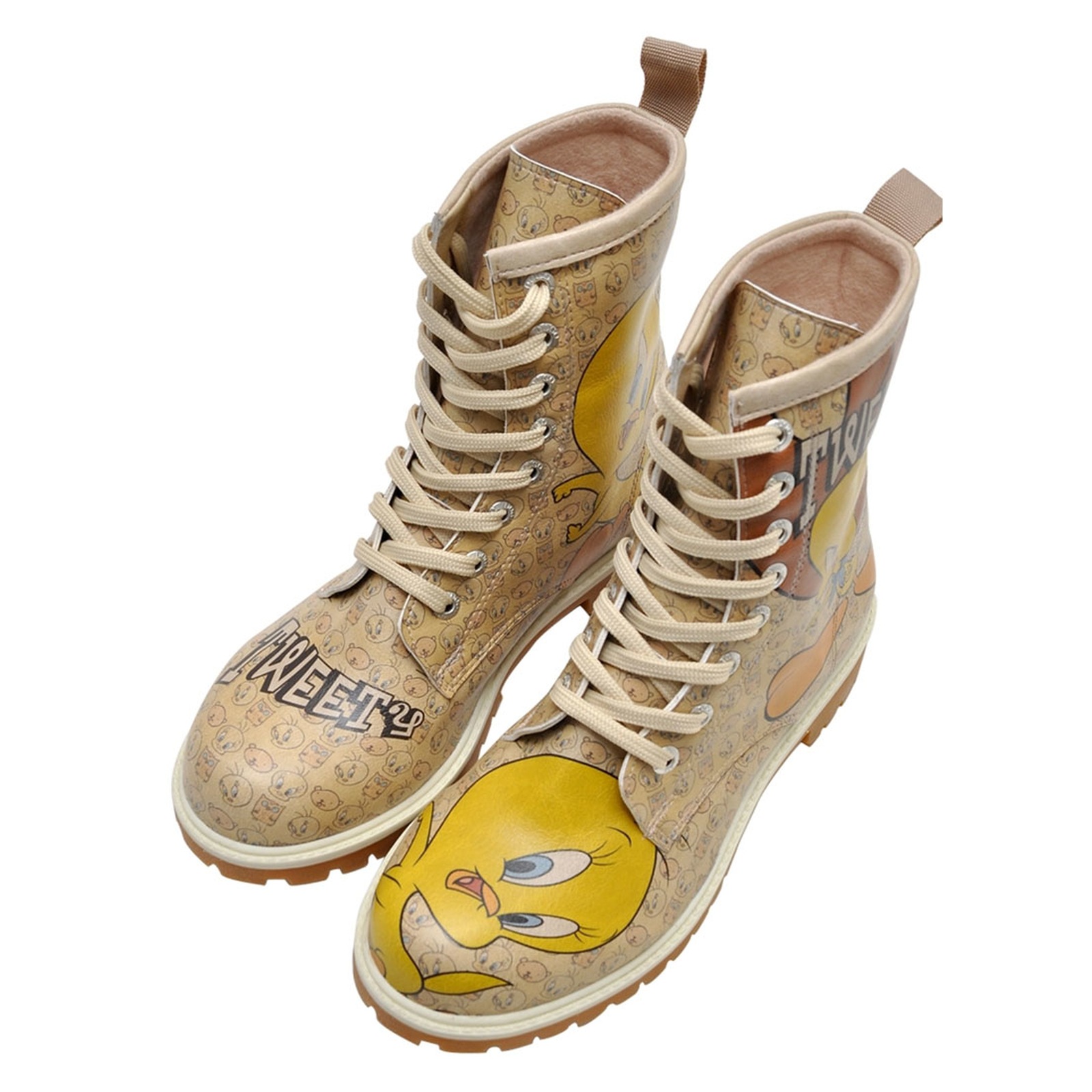 DOGO Schnürboots "Longe Boots Schnürstiefel Tweety Moods Damen Stiefeletten günstig online kaufen