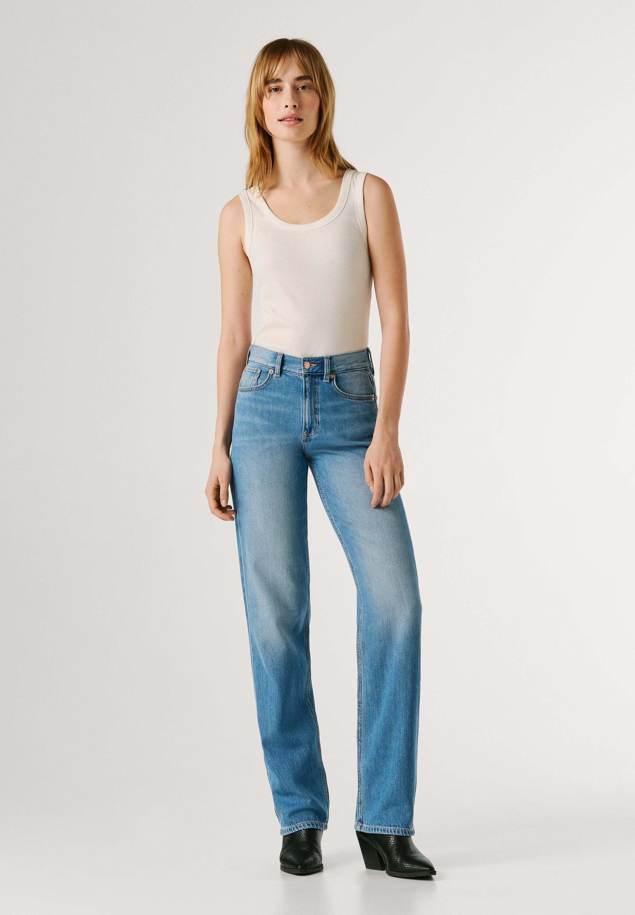 Pepe Jeans Straight-Jeans »straight leg jeans STRAIGHT JEANS HW ROBYN«