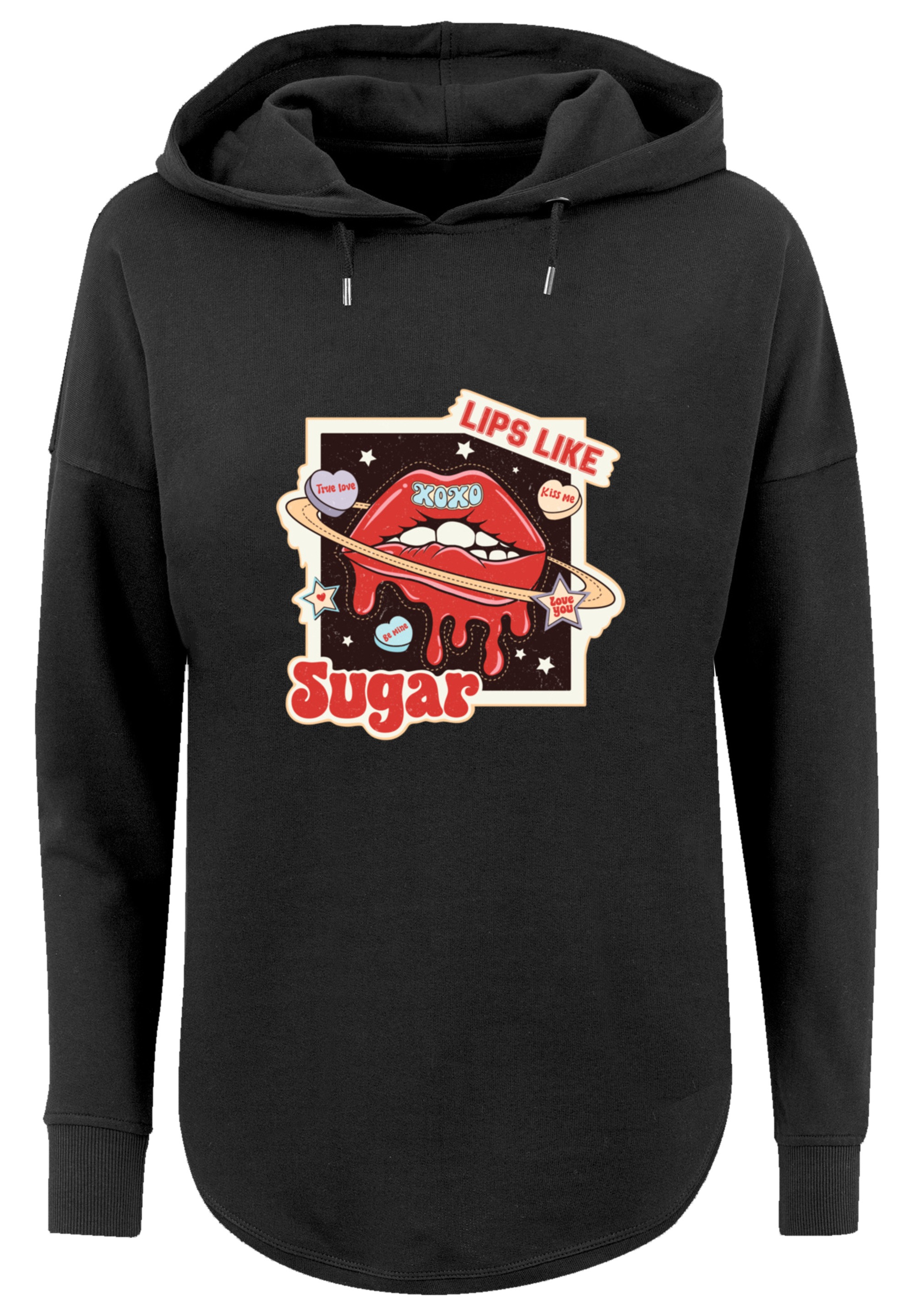 F4NT4STIC Kapuzenpullover »Lips like sugar retro fashion Valentinstag«, Premium Qualität