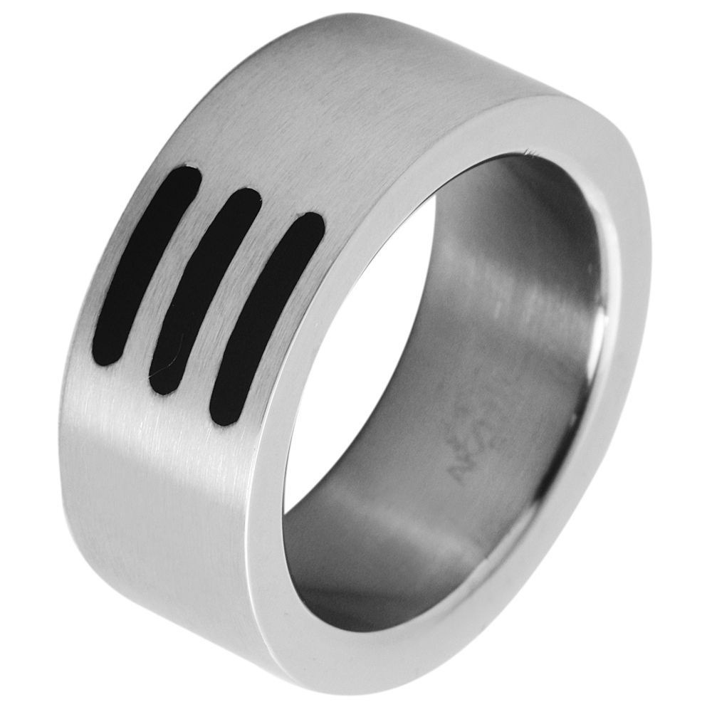 Adelia's Men's Ring Stainless Steel Silver Size 66 2