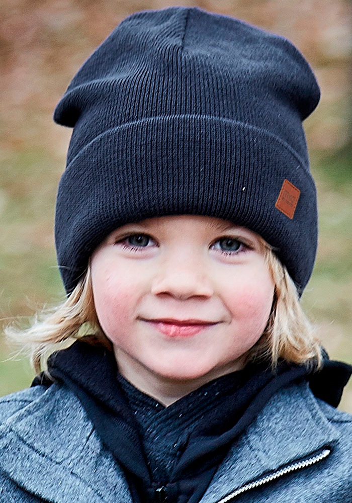 MAXIMO Beanie, mit breitem Umschlag und Futter