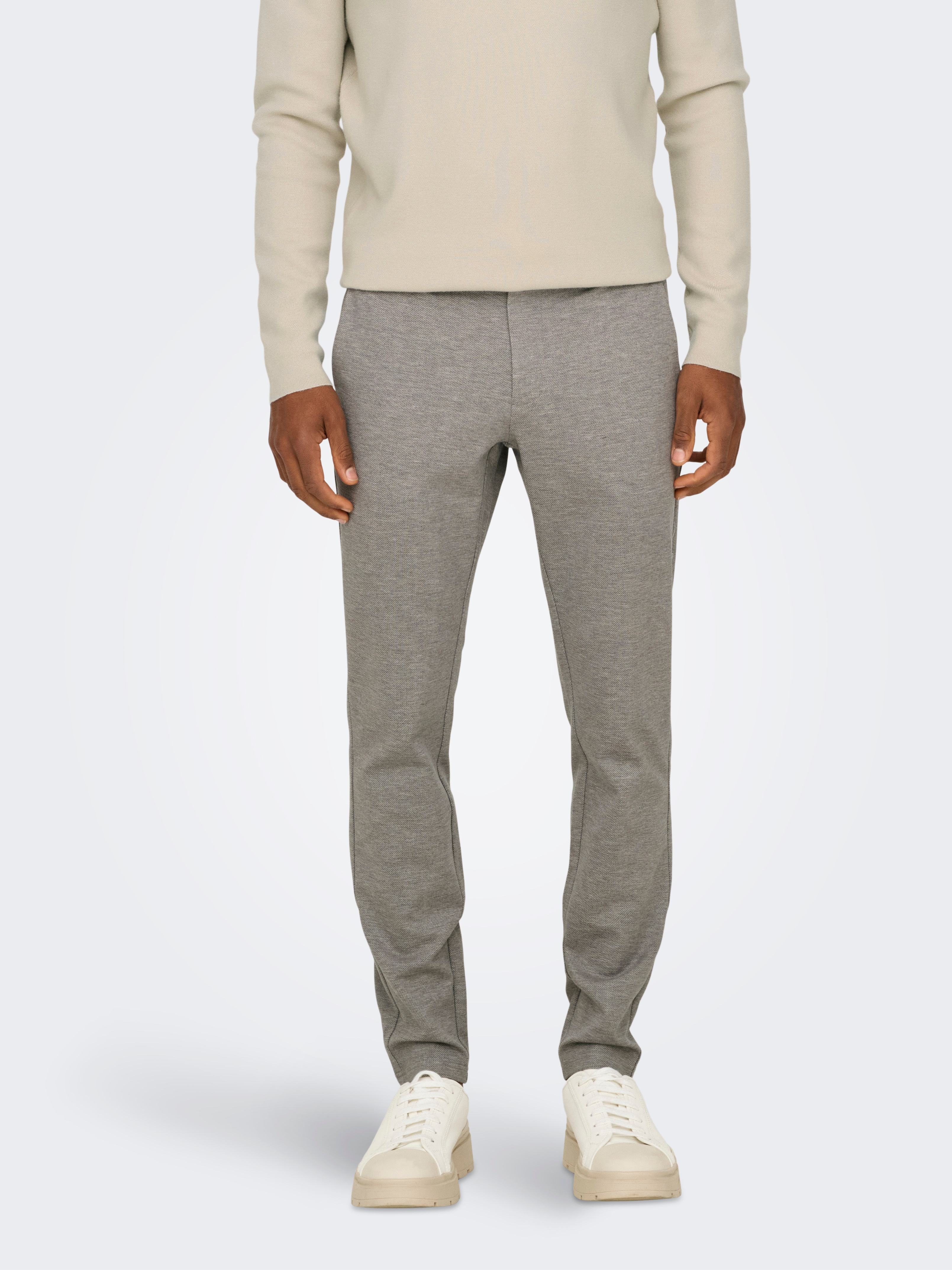 ONLY & SONS "ONSMARK SLIM DITSY 020934 PANT NOOS" Viskosemischung, slim fit