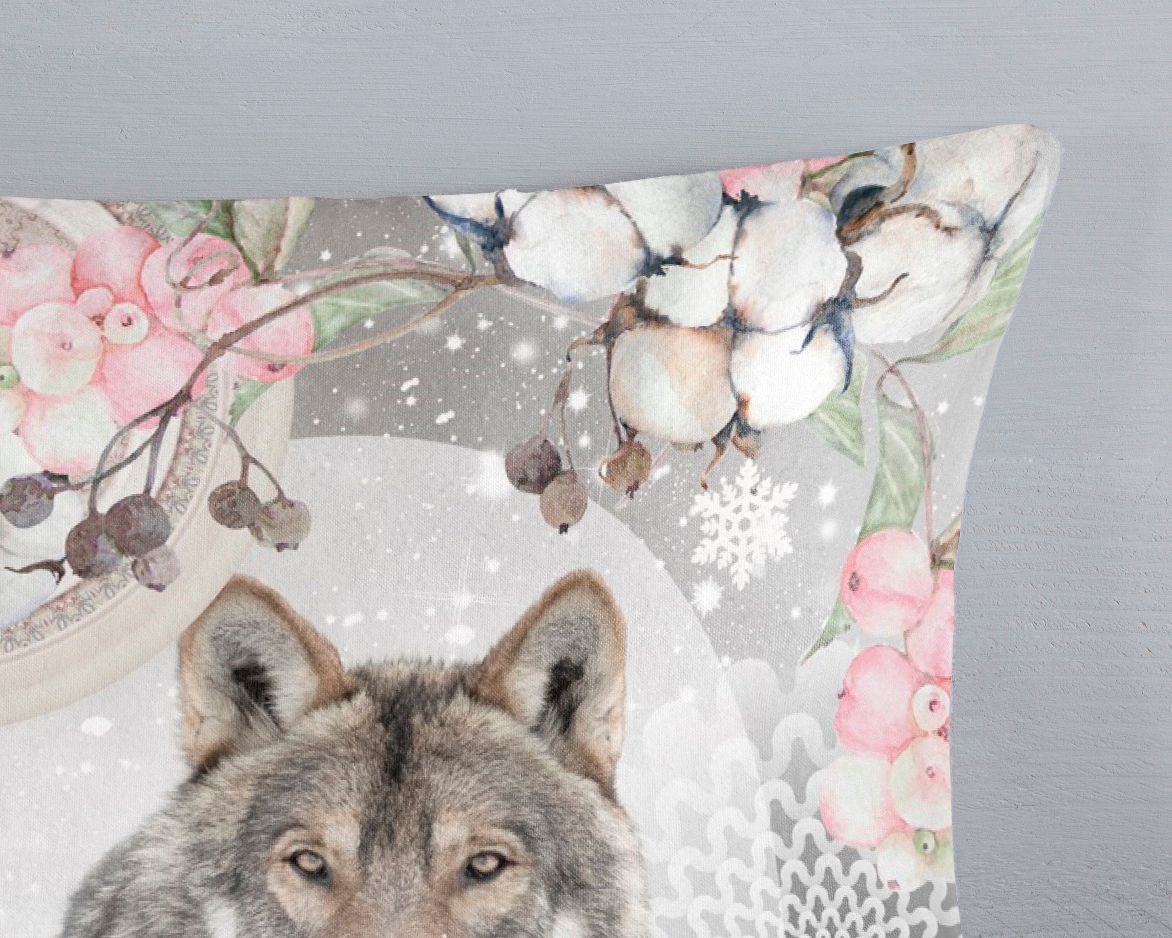 hip Wendebettwäsche »Isaci«, Biber, 135x200, Warm, Weich, Wendeoptik, Reißverschluss, Winter, Grau