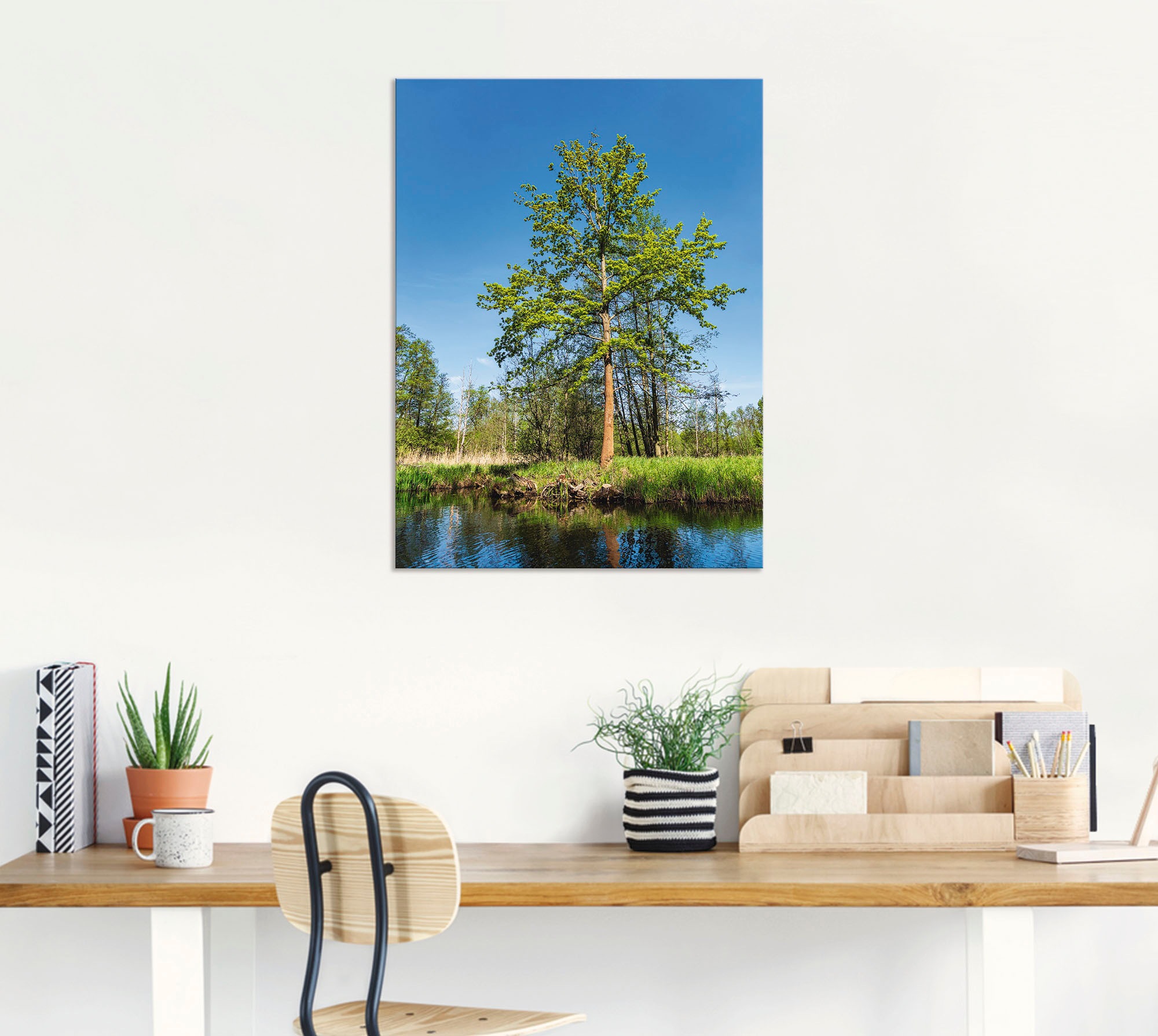 Artland Poster »Landschaft im Spreewald bei Lübbenau II«, Wald, (1 St.), als Alubild, Leinwandbild, Wandaufkleber oder Poster in versch. Größen