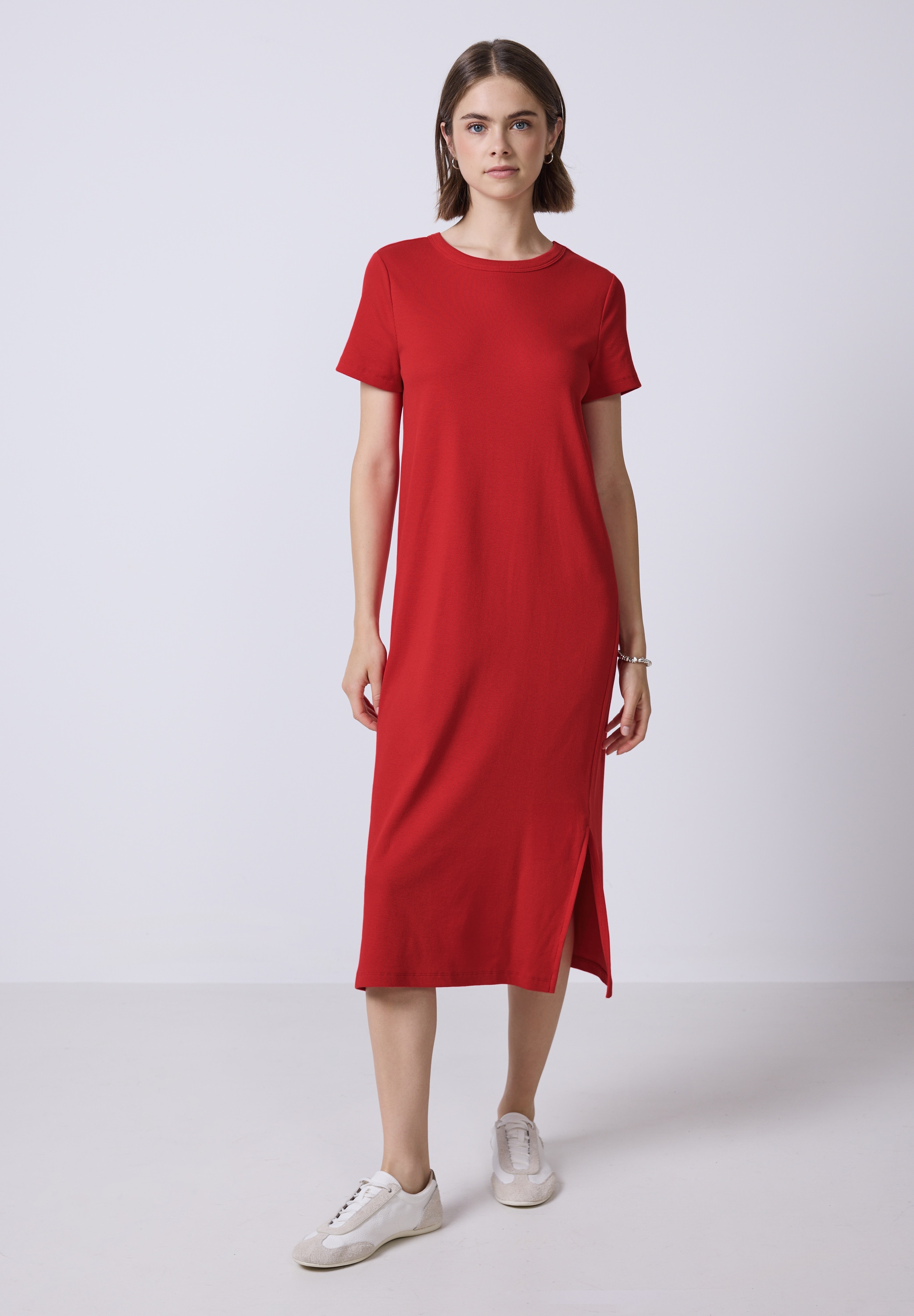 STREET ONE STUDIO Midikleid, mit Rundhalsausschnitt günstig online kaufen