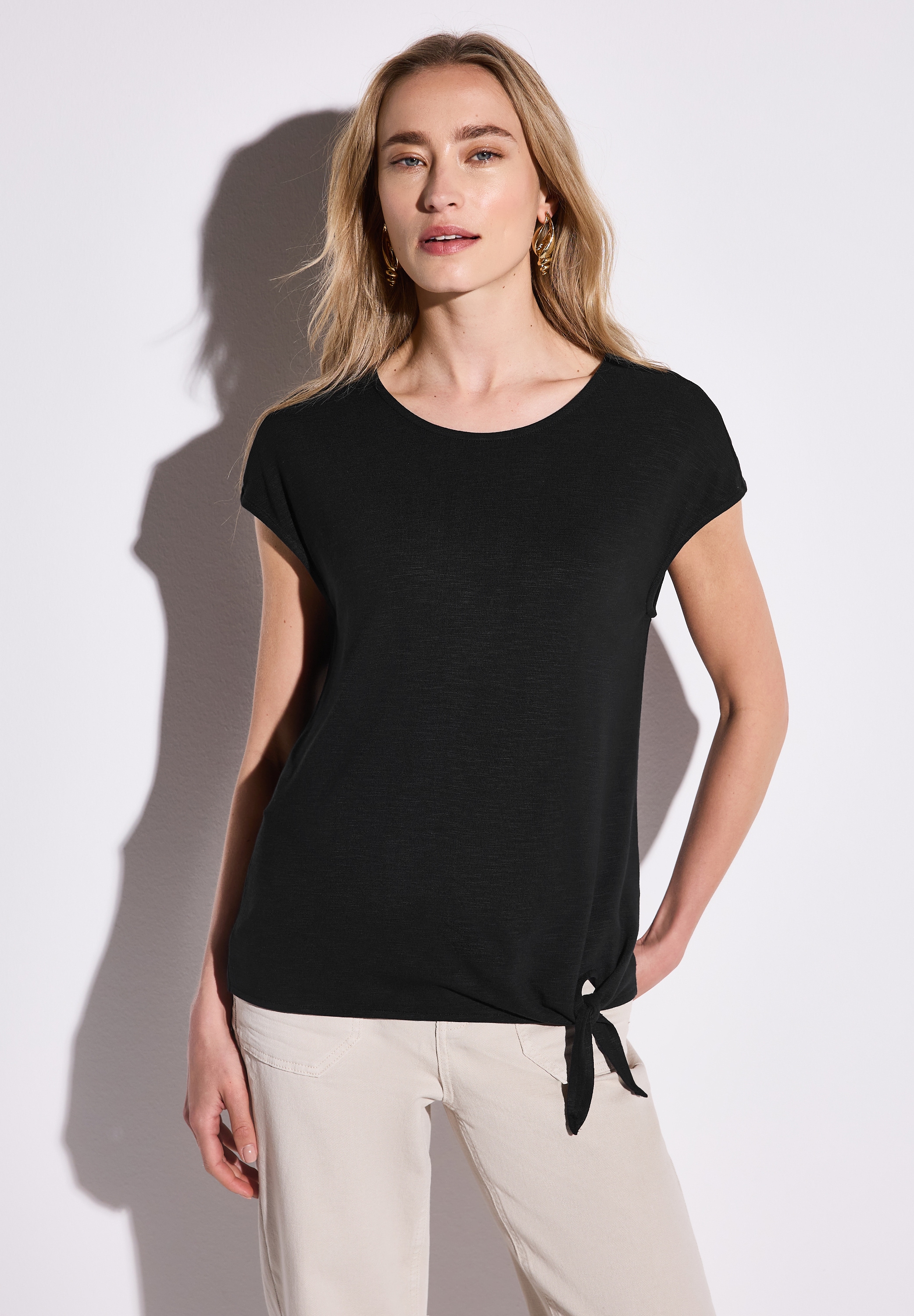 STREET ONE T-Shirt, aus strecthigem Viskosematerial günstig online kaufen