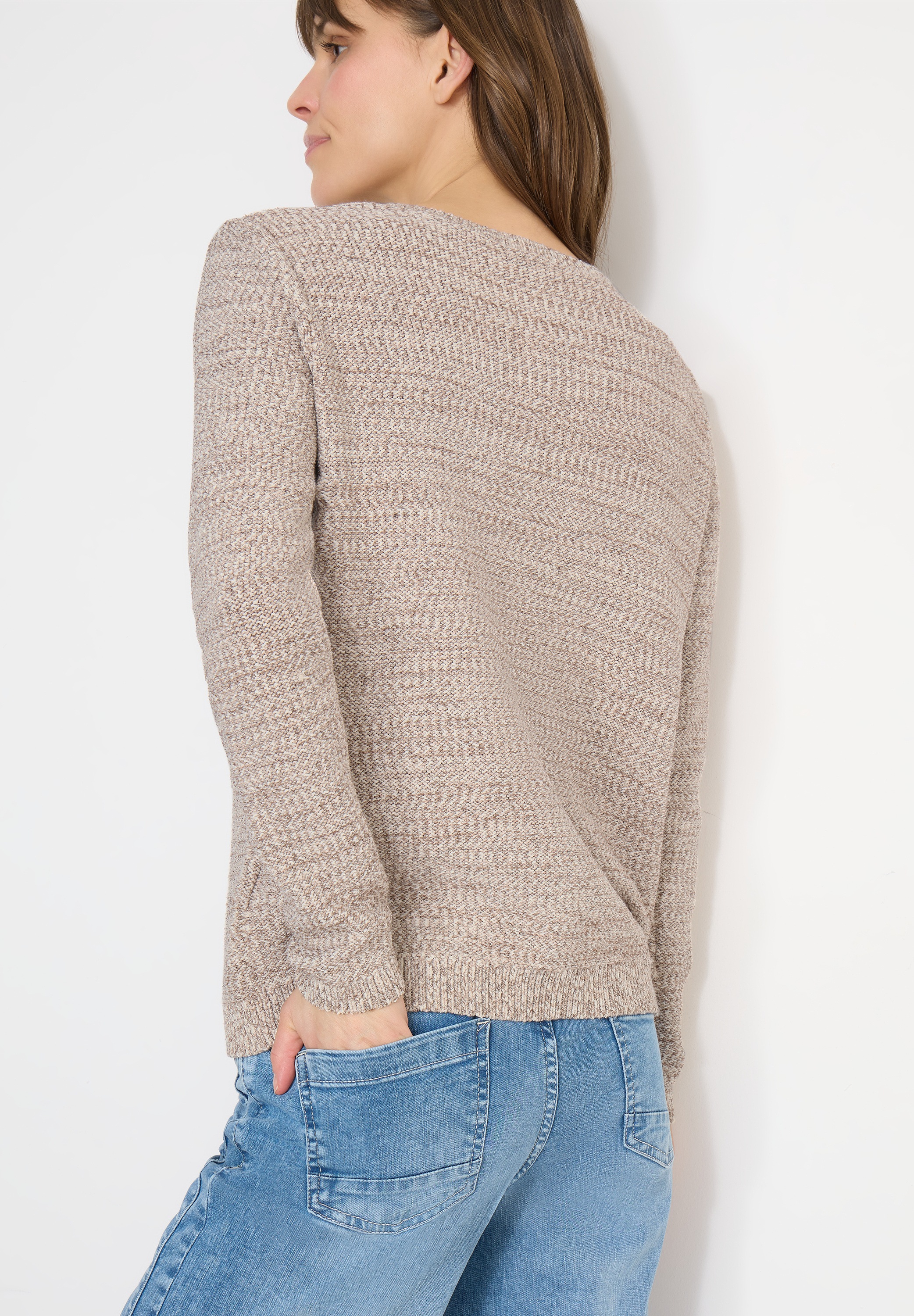 Cecil Strickpullover meliert, mit Rundhals günstig online kaufen