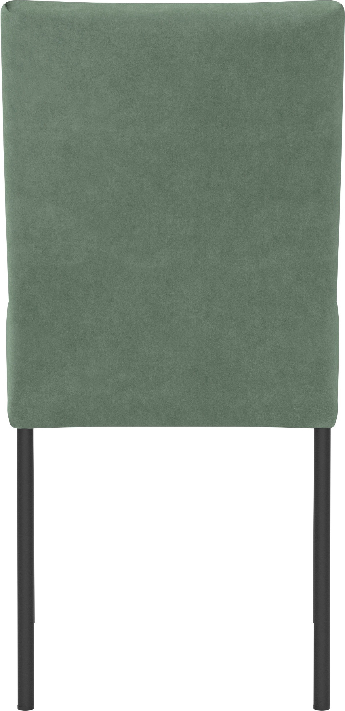 Home affaire 4-Fußstuhl »Enita«, (Set), 2 St., Polyester, mit edler Knopfheftung in der Rückenlehne, Sitzhöhe 49 cm