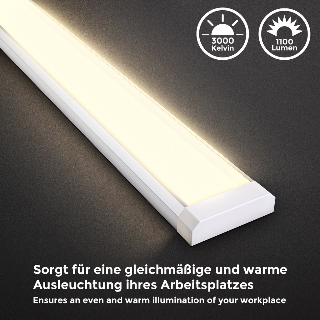 B.K.Licht Unterschrankleuchte »BK_UL1167 LED Unterbauleuchte, 10 W, 1.100 Lumen, Länge: 57,5 cm«, 1 flammig-flammig