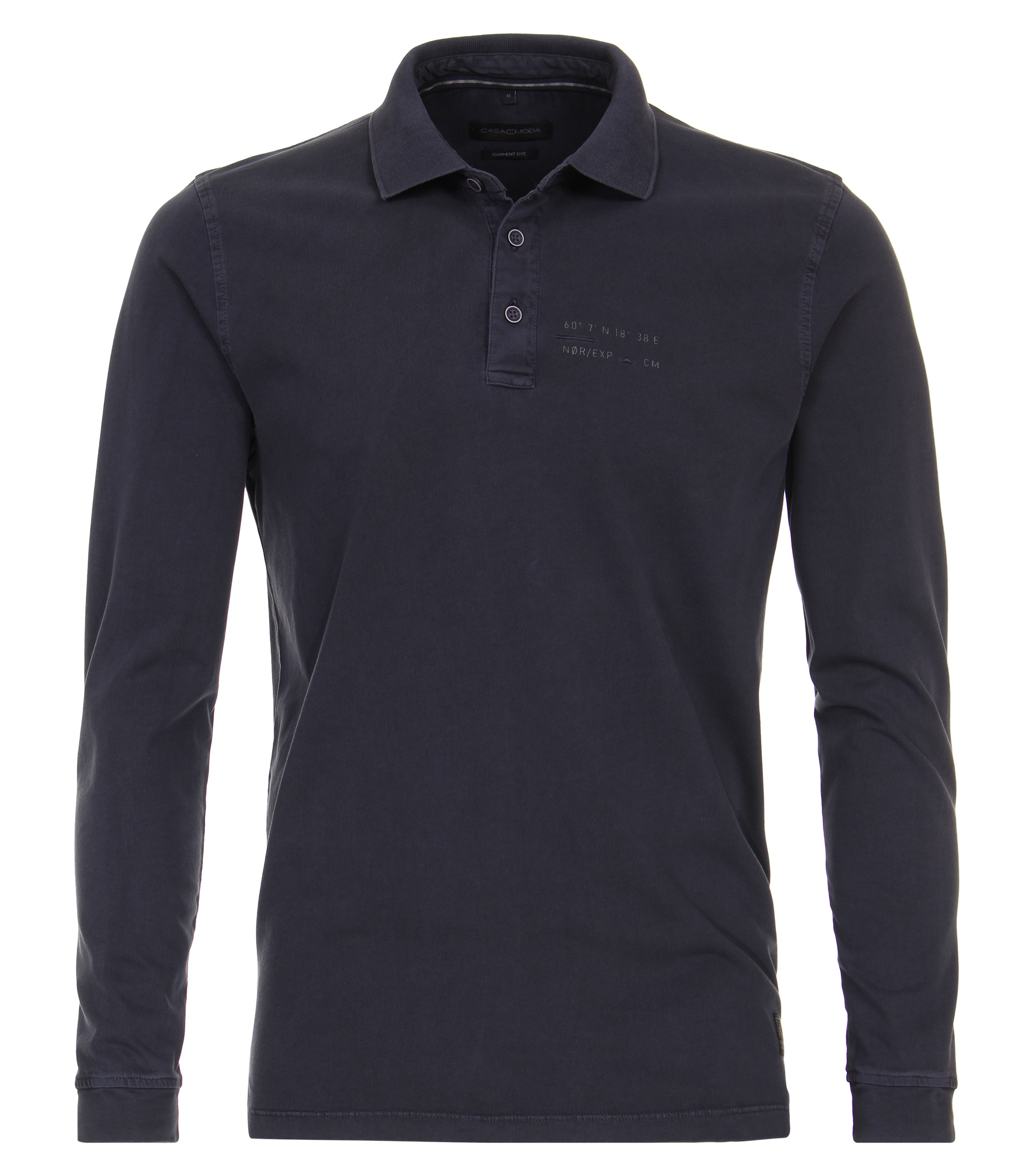 CASAMODA Langarm-Poloshirt »CASAMODA Polo-Shirt Langarm uni«