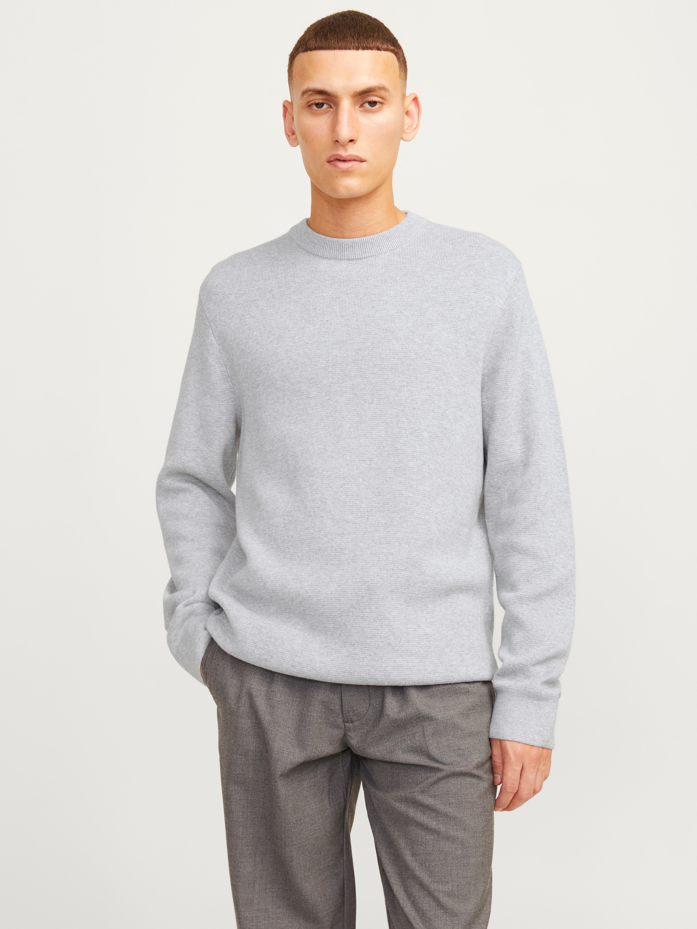 Jack & Jones Rundhalspullover "JPRBLAMILANO STITCH KNIT CREW NECK SN" Baumw günstig online kaufen