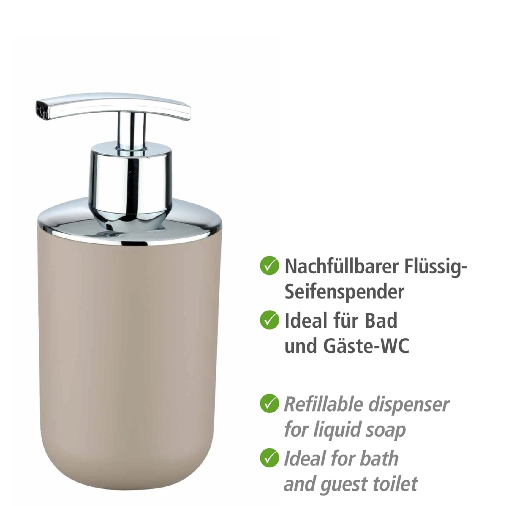 WENKO Badaccessoire-Set »Brasil« Seifenspender, Zahnputzbecher, WC-Garnitur & Kosmetikeimer