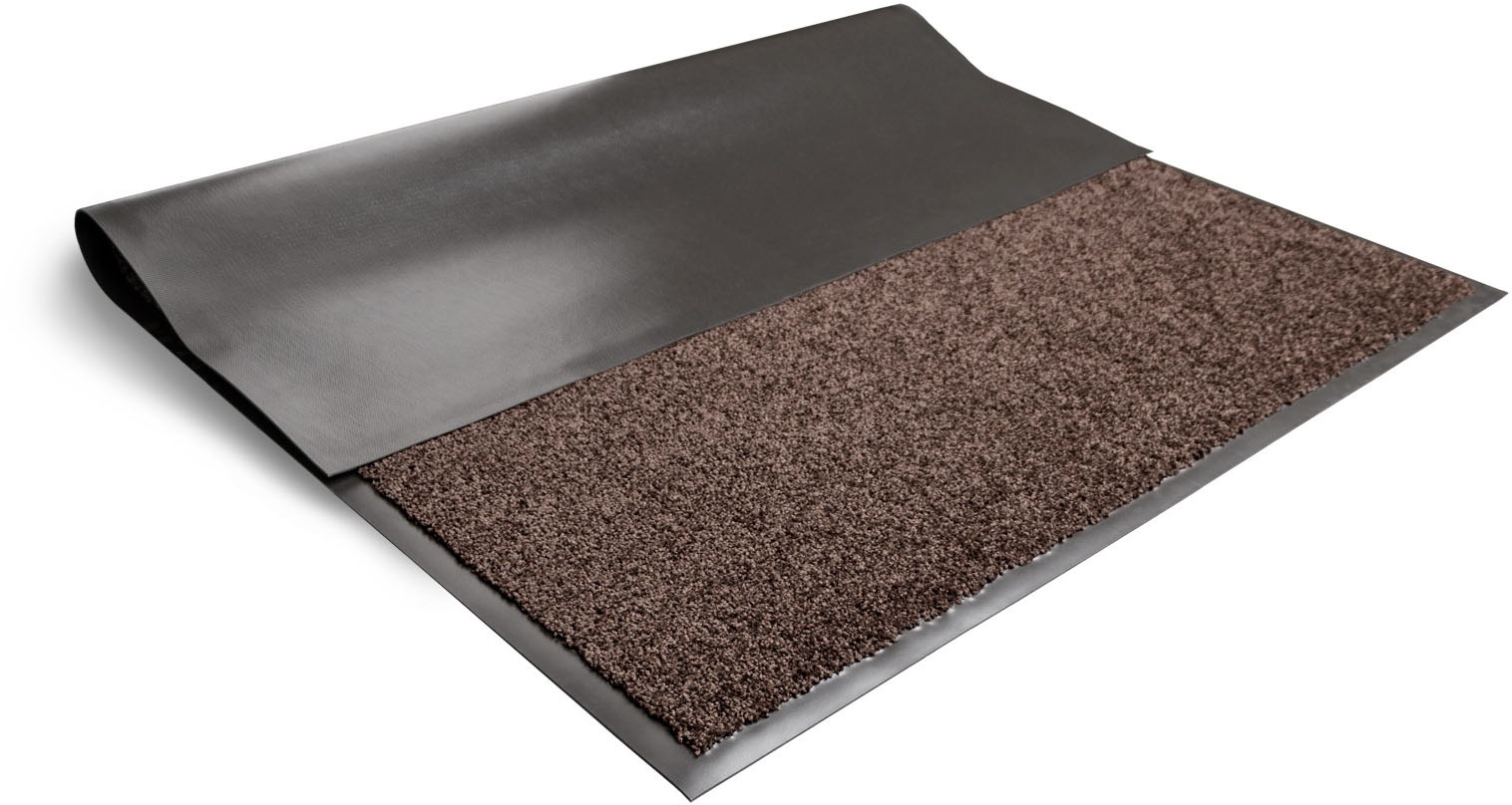Fußmatte "CLEAN, Made in Belgium", braun, B:90cm H:8,5mm L:120cm, Polyamid, PRIMAFLOR-IDEEN IN TEXTIL, Teppiche, Schmutzfangläufer, Schmutzfangmatte, große Farbauswahl, waschbar 3