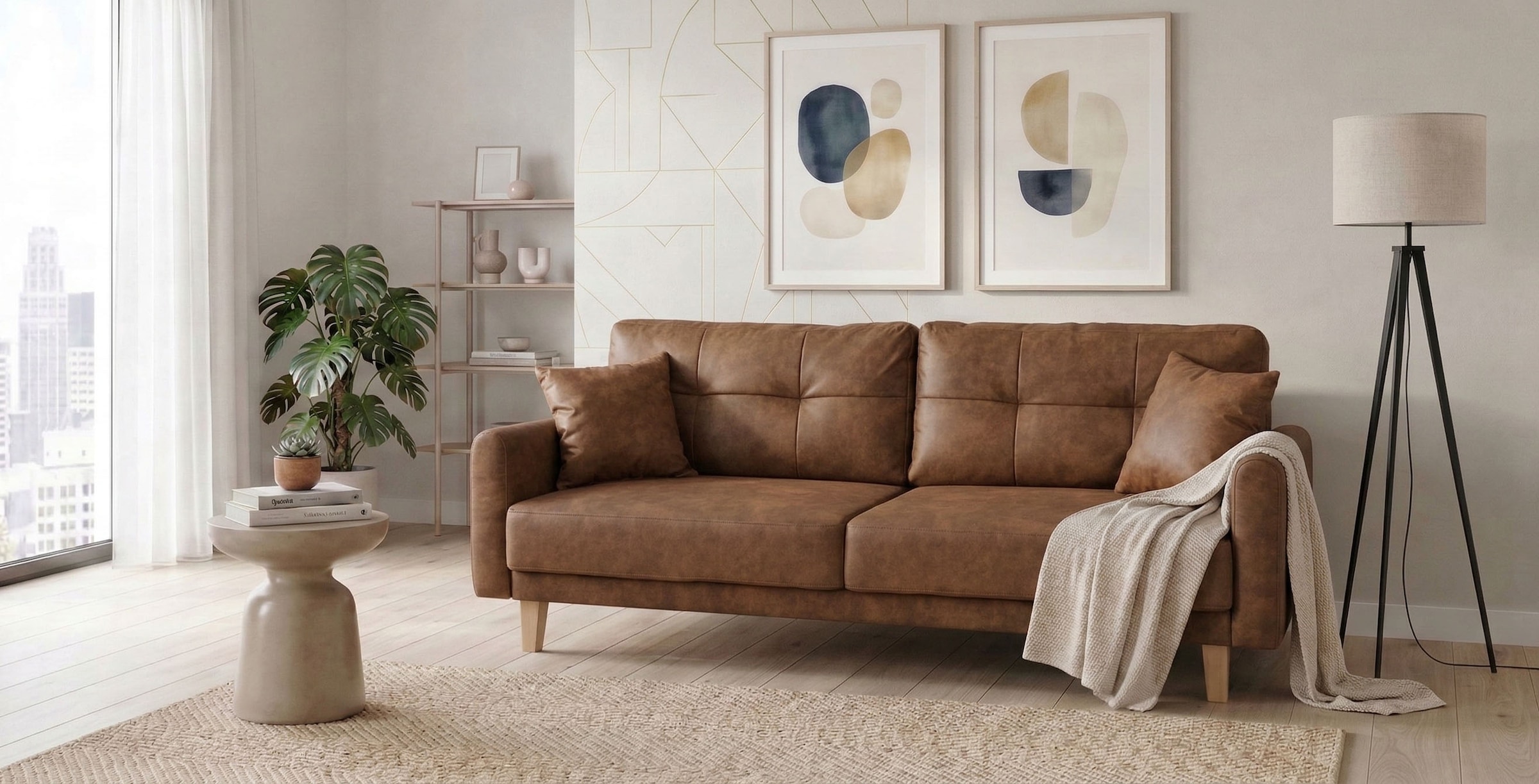 OTTO home 3-Sitzer "TRIPLO optionale Schlafsofa mit Bettkasten, Maße B/T/H: 215/100/89 cm" Wahlweise Bettfunktion - Liegefläche 145x191 cm, Rücken-, Zierkissen