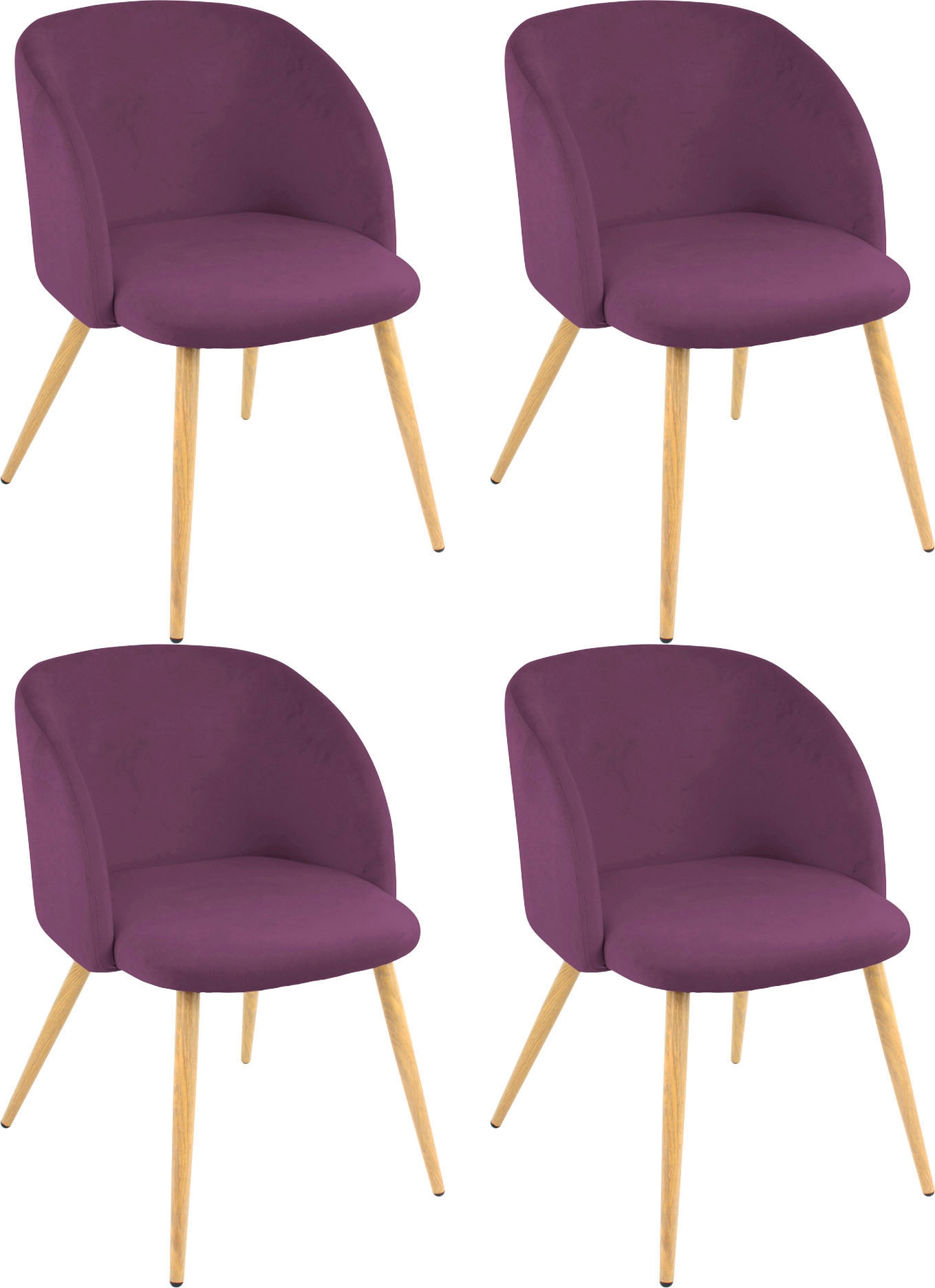 Samtstoff | »T-VELVET Schalenstuhl St., TAILOR STC HOME (Set), ARMCHAIR«, BAUR TOM 2