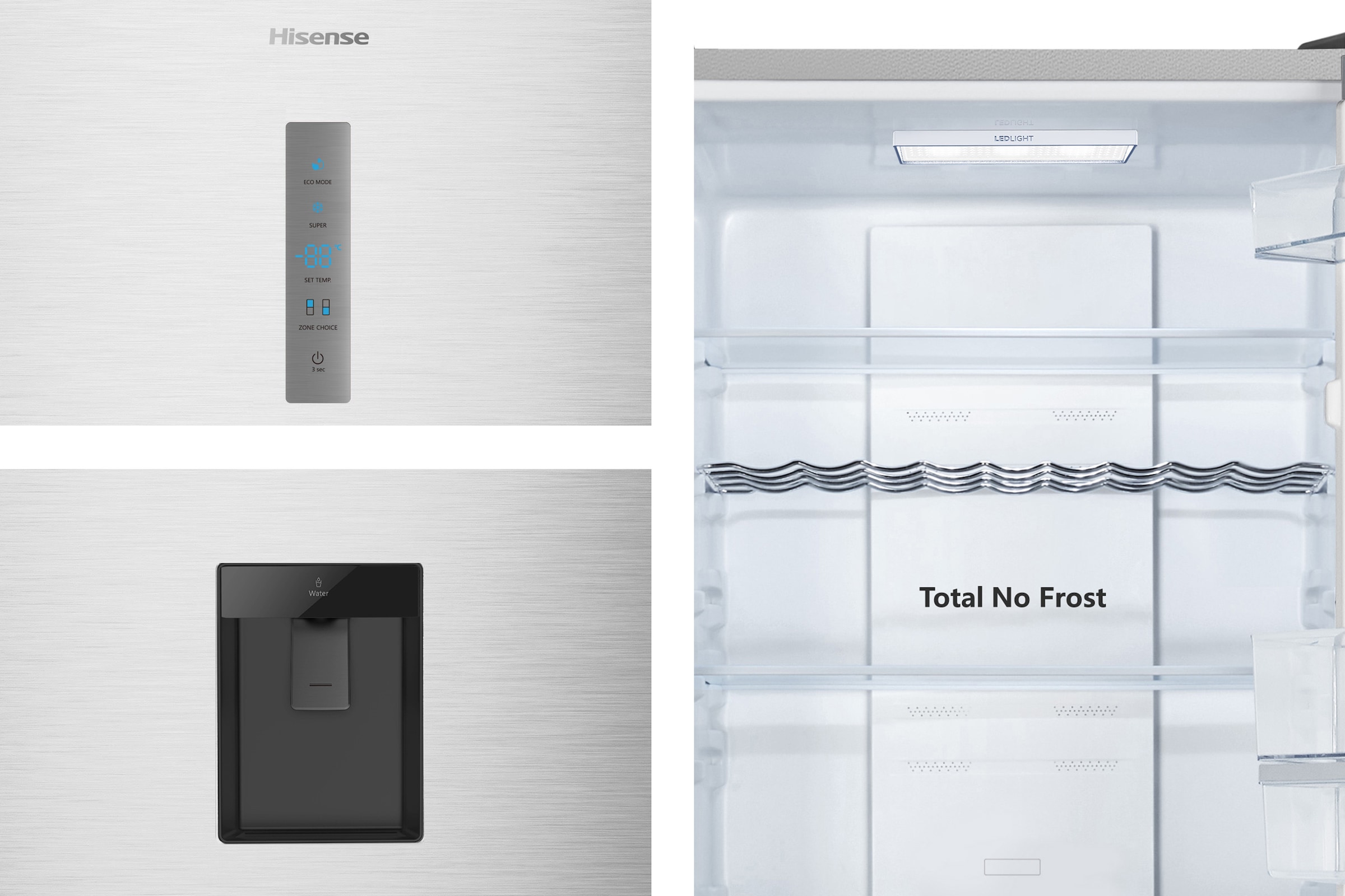 Hisense Kühl-/Gefrierkombination »RB3N300NMCC«, Wasserspender mit Tank