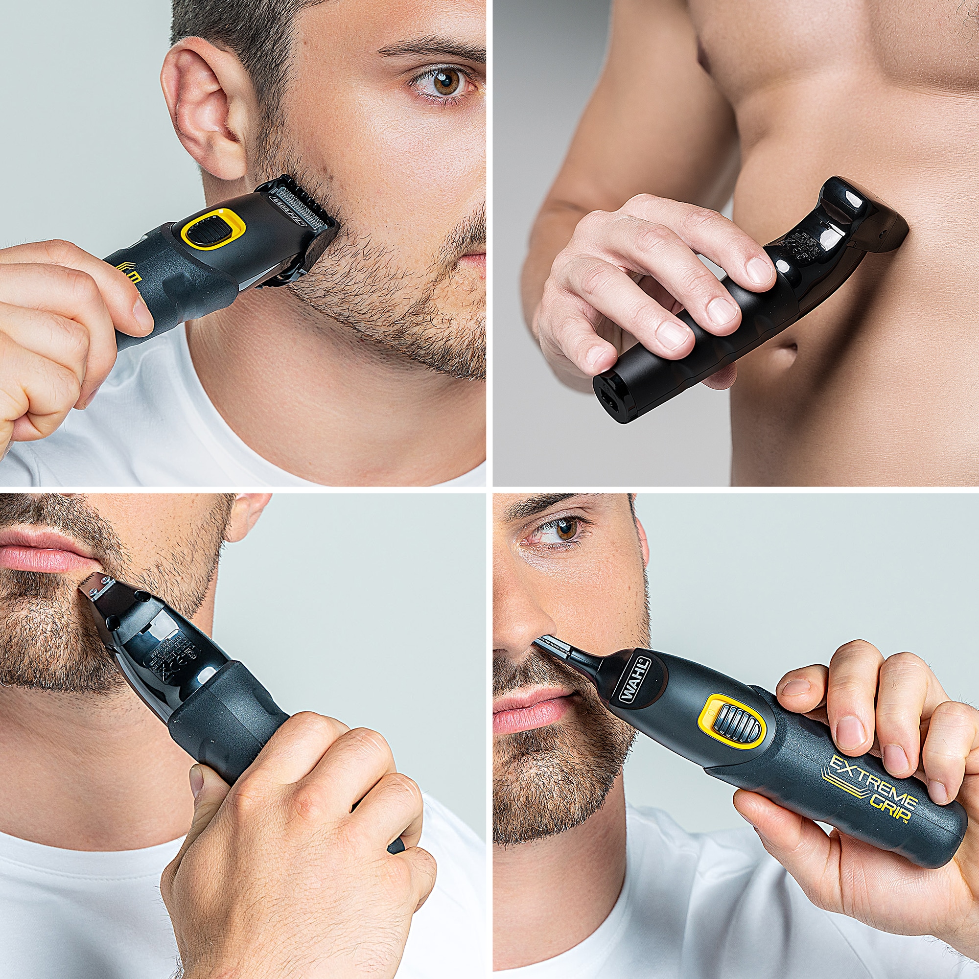 Wahl Multifunktionstrimmer »Extreme Grip Advanced«, 14 Aufsätze, Rutschfester Griff, Lithium-Ionen-Technologie, USB Aufladung