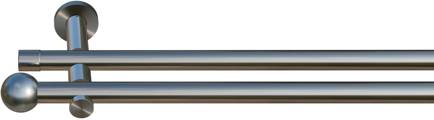 Thumbnail - indeko Gardinenstange "Colombes" 1 läufig-läufig Wunschmaßlänge