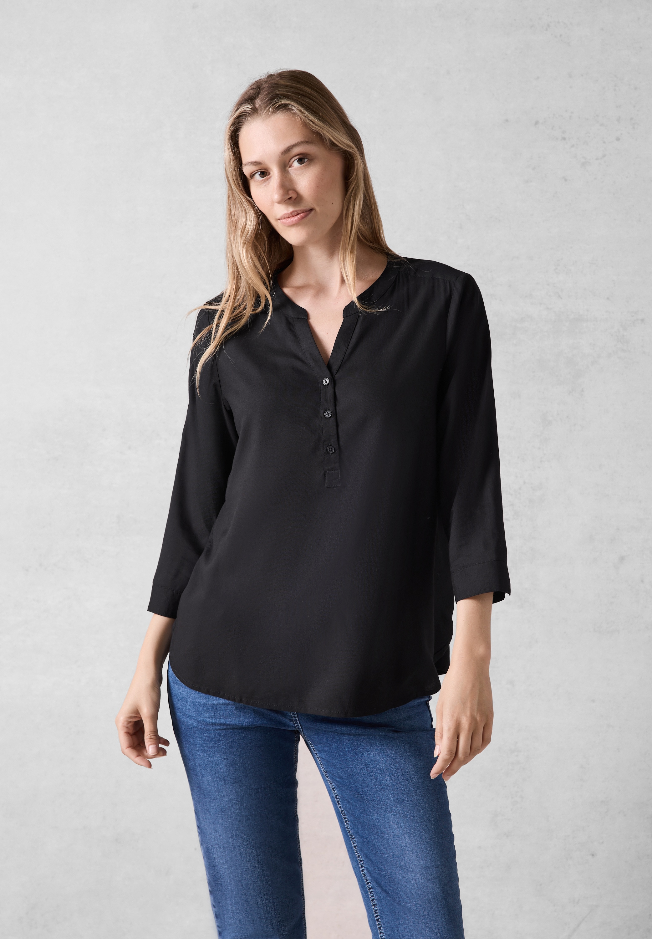 Shirtbluse, aus softer Viskose