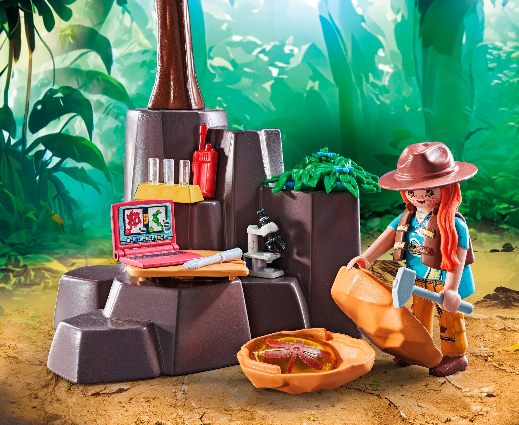 Playmobil® Konstruktions-Spielset »Brachiosaurus-Begegnung mit Luftkissenboot (71819), Playmobil Dinos«, (97 St.)
