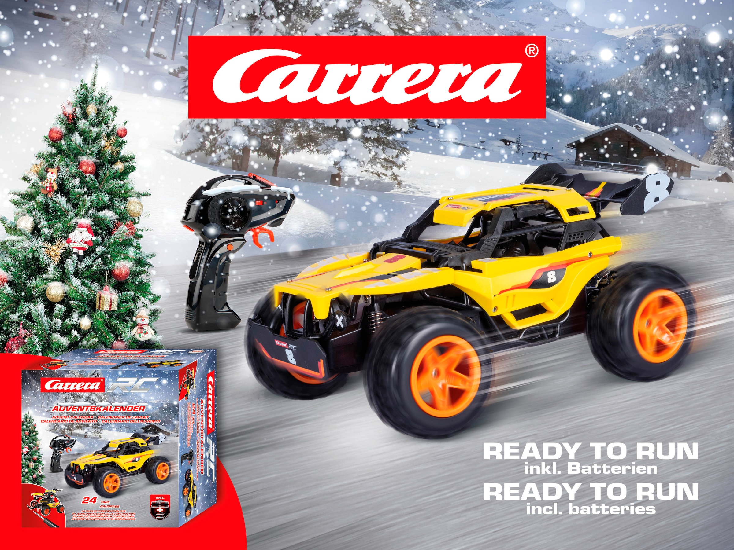 Carrera® Spielzeug-Adventskalender »RC Offroader, ferngesteuertes RC Auto zum Selberbauen«, ab 12 Jahren