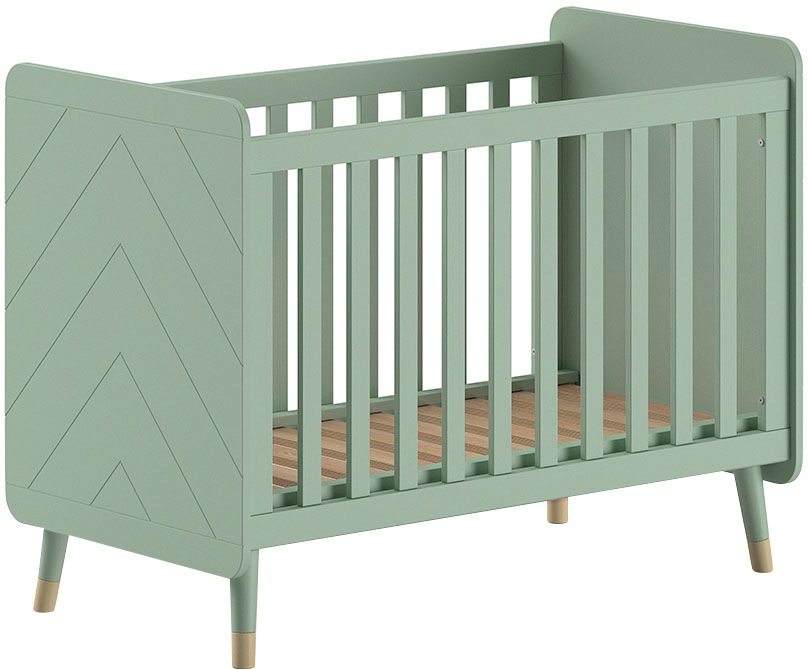 Vipack Kinderbett, (Made in Europe), m. LF 60x120cm, verst. Lattenboden, MDF lackiert, wahlweise 3 Farben