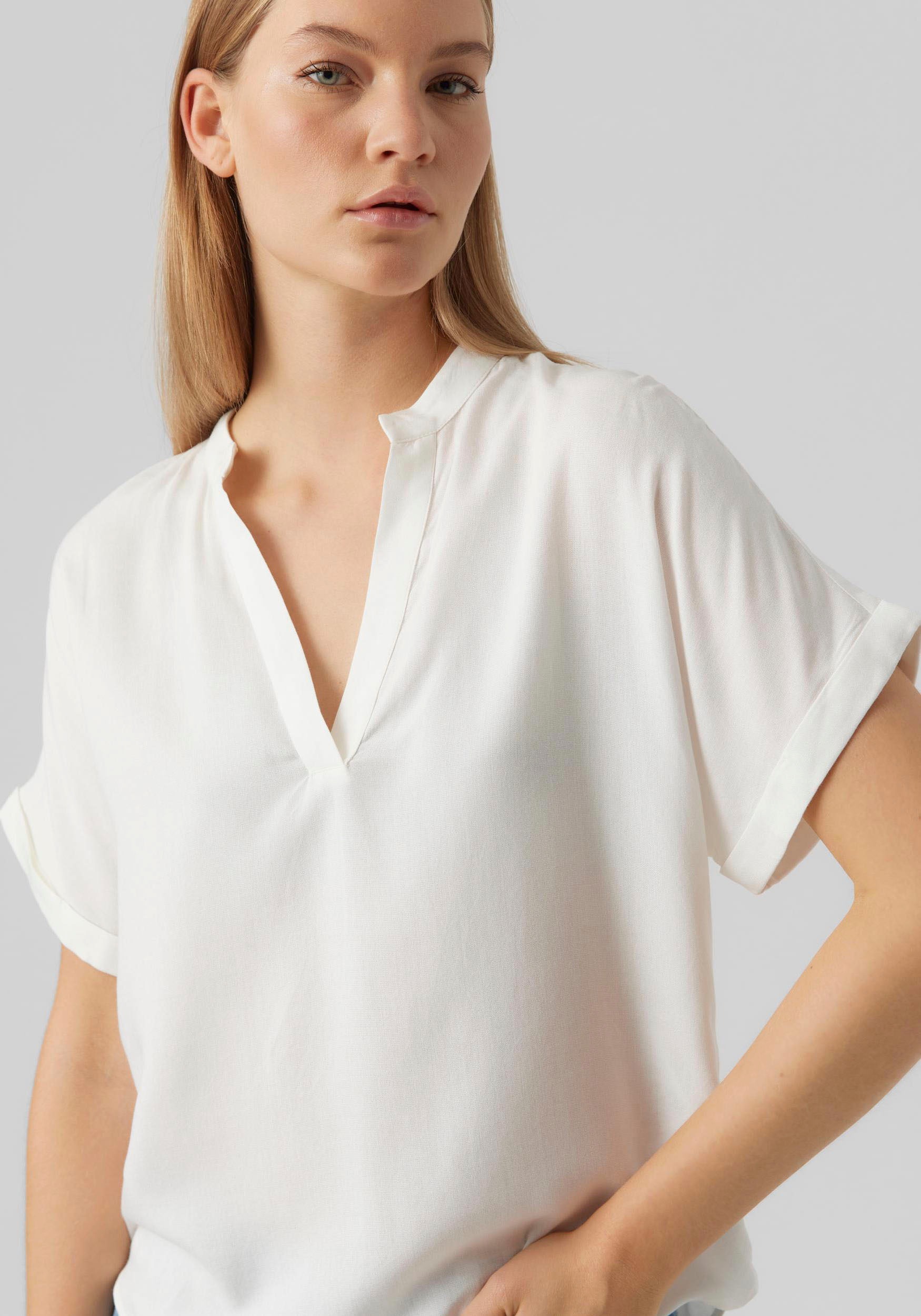 Vero Moda Shirtbluse "VMBEAUTY SS TOP GA NOOS" Viskose, regular fit günstig online kaufen