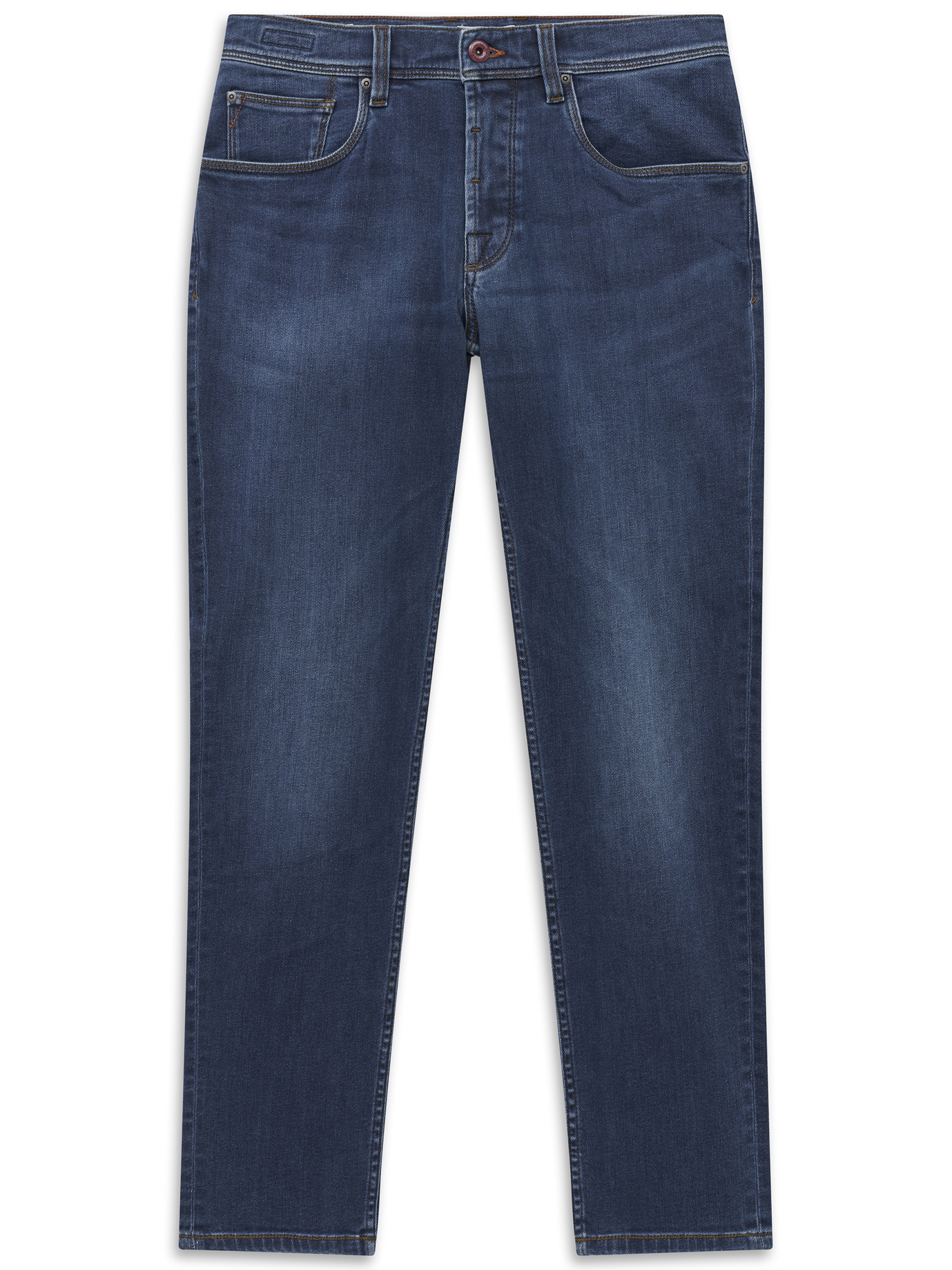 bugatti "Slim Fit" Slim Fit Candiani Denim Used Wash