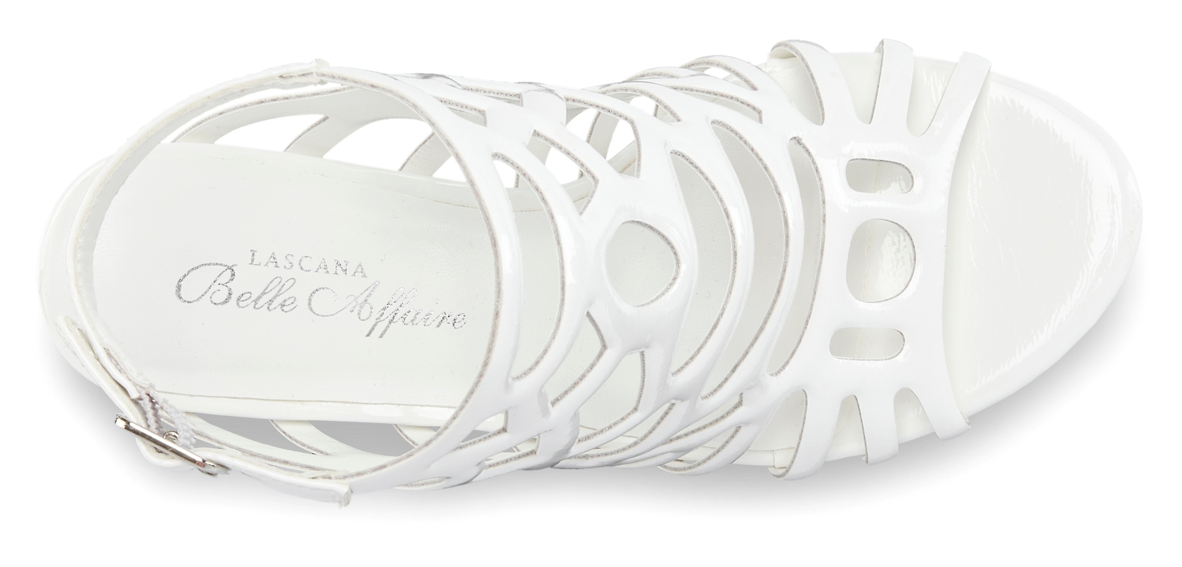 Thumbnail - LASCANA Belle Affaire High-Heel-Sandalette "Sandalette mit Cut-Outs," verführerischer Sommerschuh in Lack-Optik, Sandale