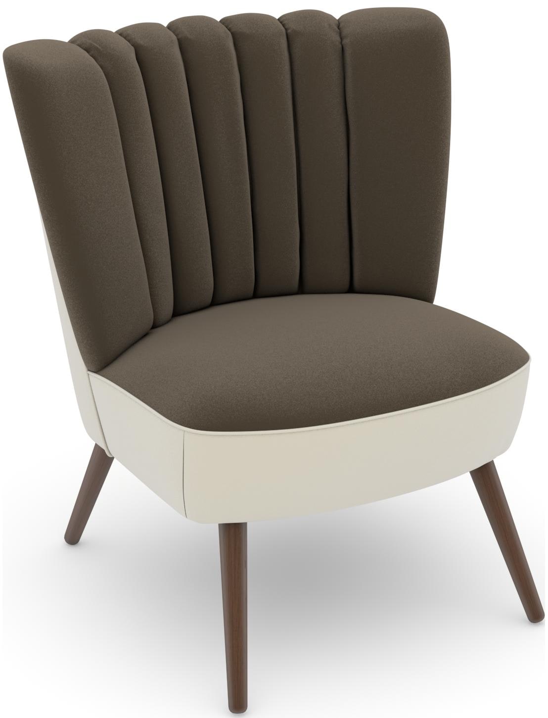 Max Winzer Sessel "build-a-chair Aspen, Loungesessel mit Samtvelours Bezug,", im Retrolook, zum Selbstgestalten