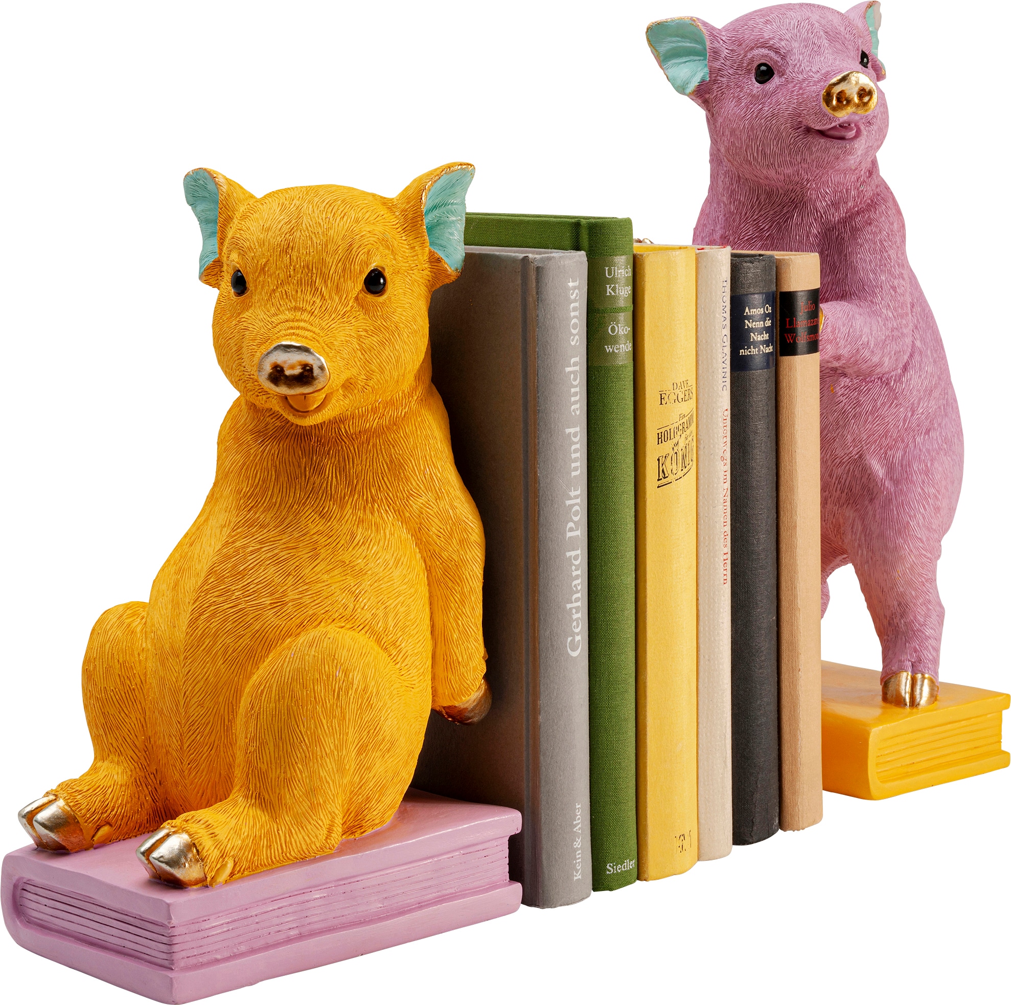 Kare Design Buchstütze »Pig Party« aus Polyresin