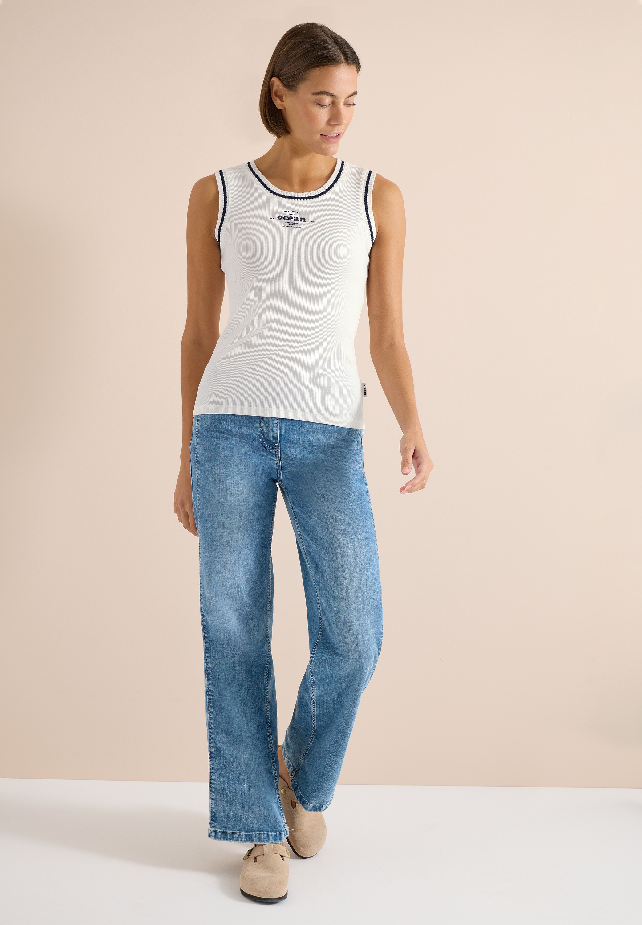 Cecil Tanktop aus Baumwolle mit Stretchanteil