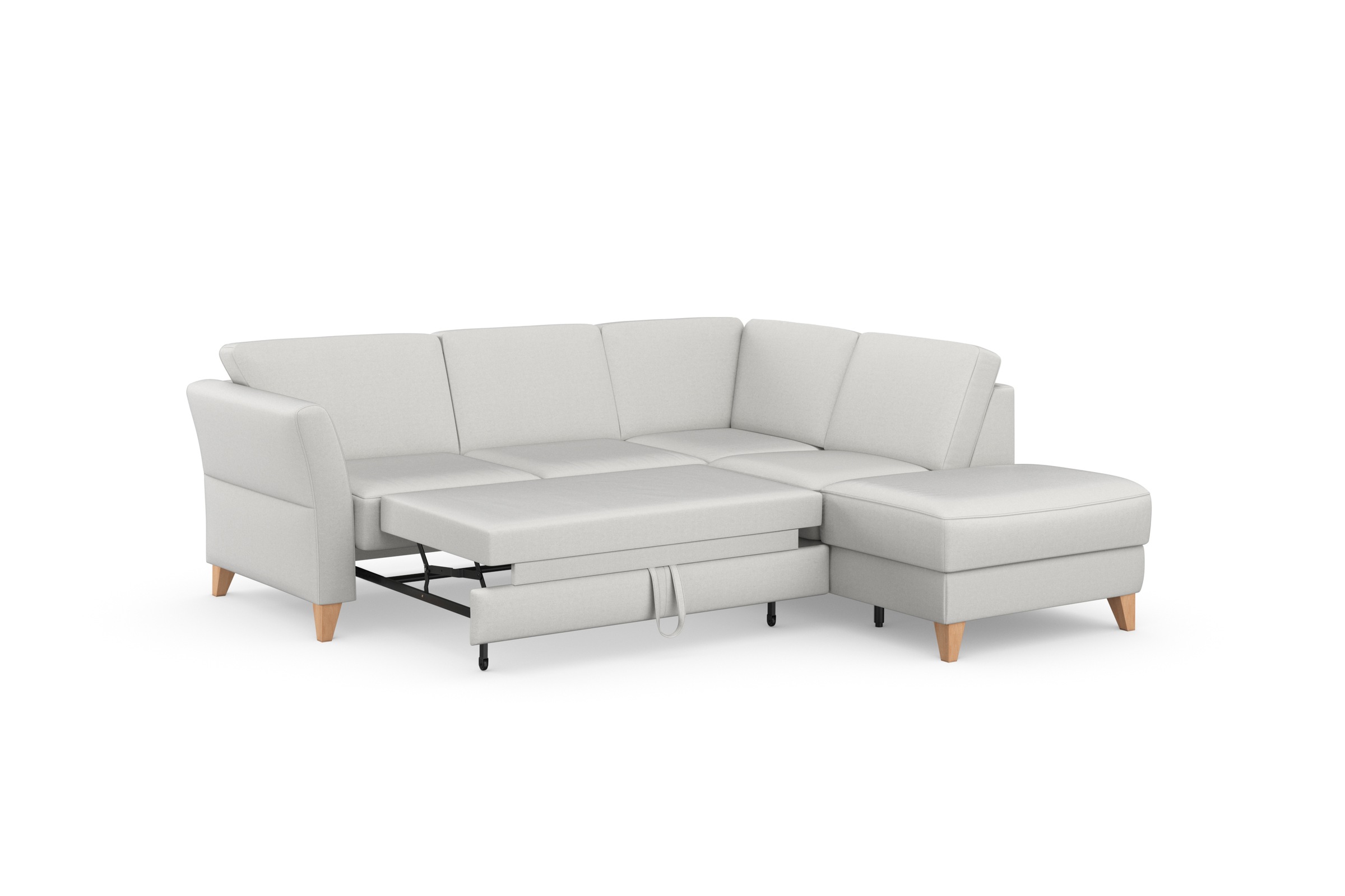 sit&more Ecksofa »Visby L-Form«, Wahlweise mit Bettfunktion und Stauraum, frei im Raum stellbar