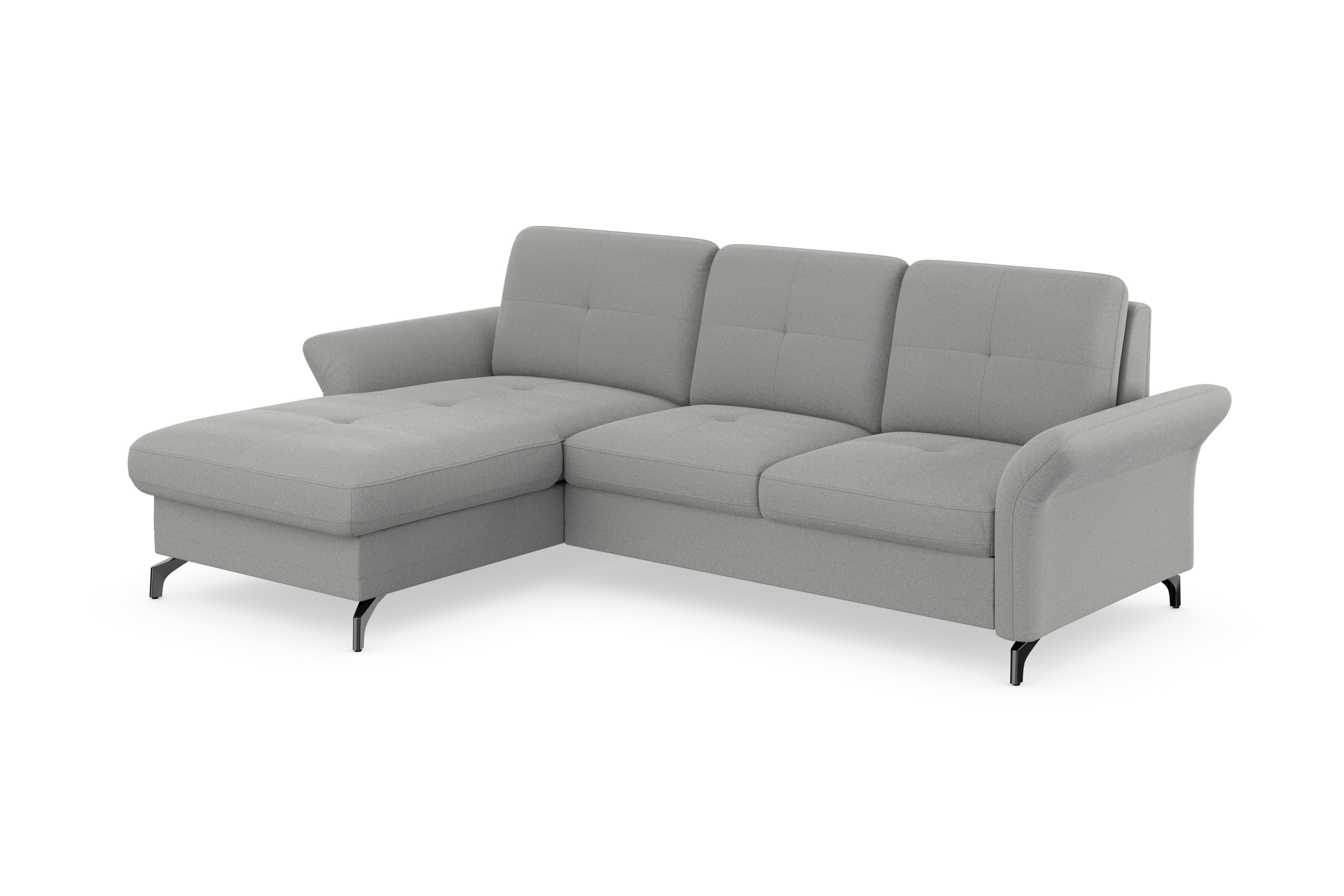 Places of Style Ecksofa »Calando L-Form«, wahlweise mit Bettfunktion, Bettkasten und Armteilfunktion