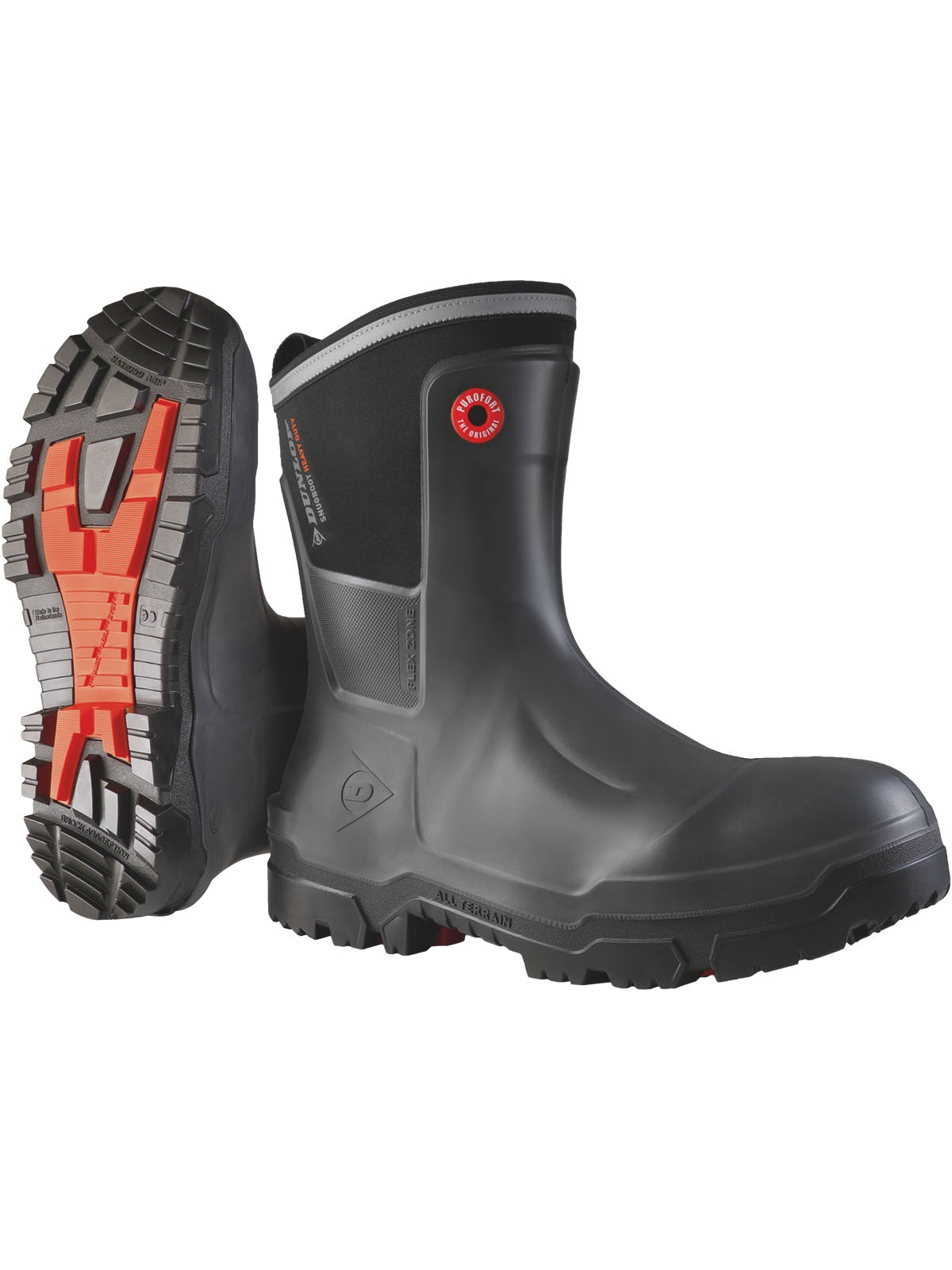 DUNLOP Damen Gummistiefel "Stiefel LG8HU42 Snugboot Heavy Duty full safety", Gr. 38, schwarz, Schuhe